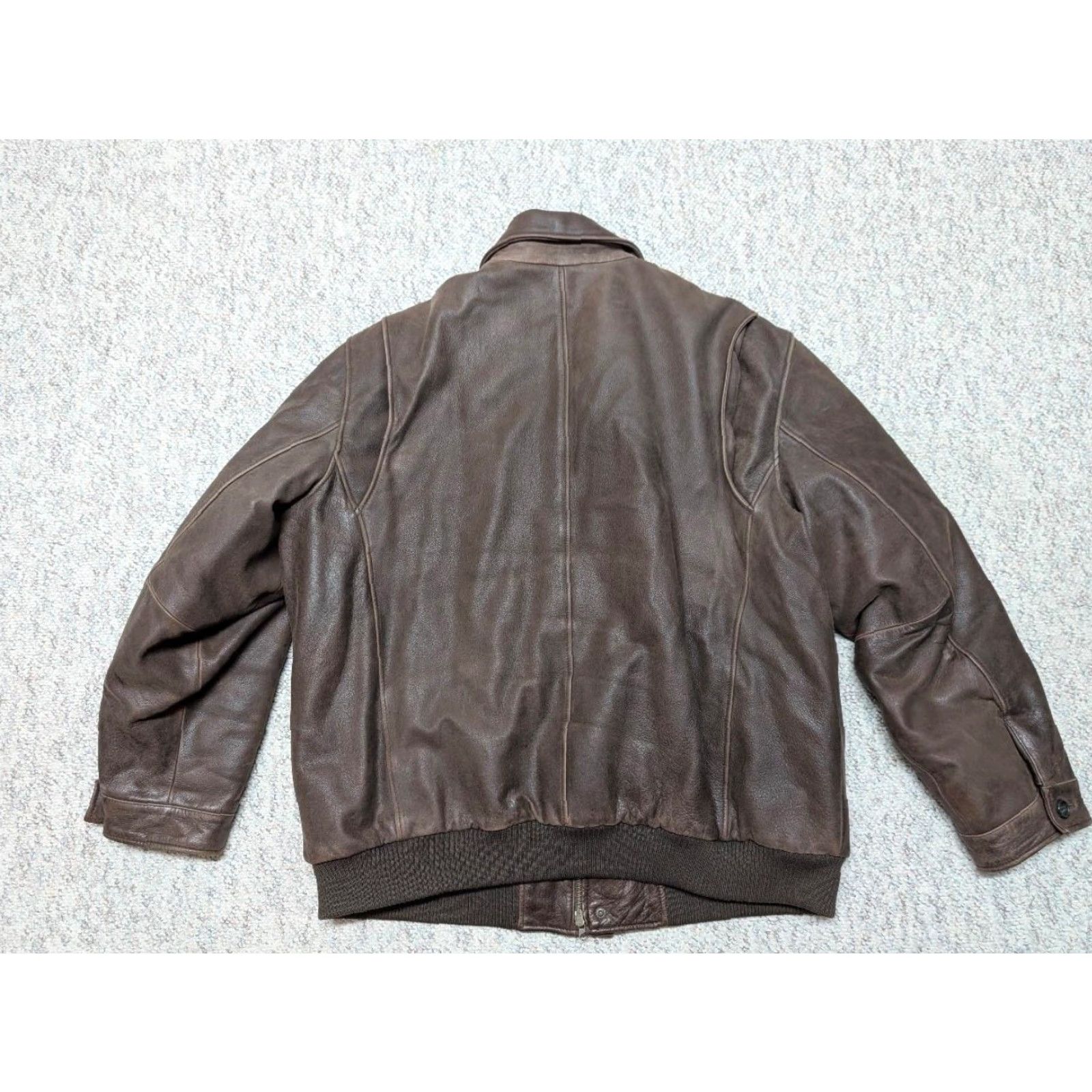 Eddie Bauer VINTAGE Eddie Bauer bomber jacket 2XL Goose Down Leather Bomber Mens Tall/Long Loose/Relaxed Brown 52-54 Aviator Heritage 90s Aviation Size US XXL / EU 58 / 5 - 2 Thumbnail