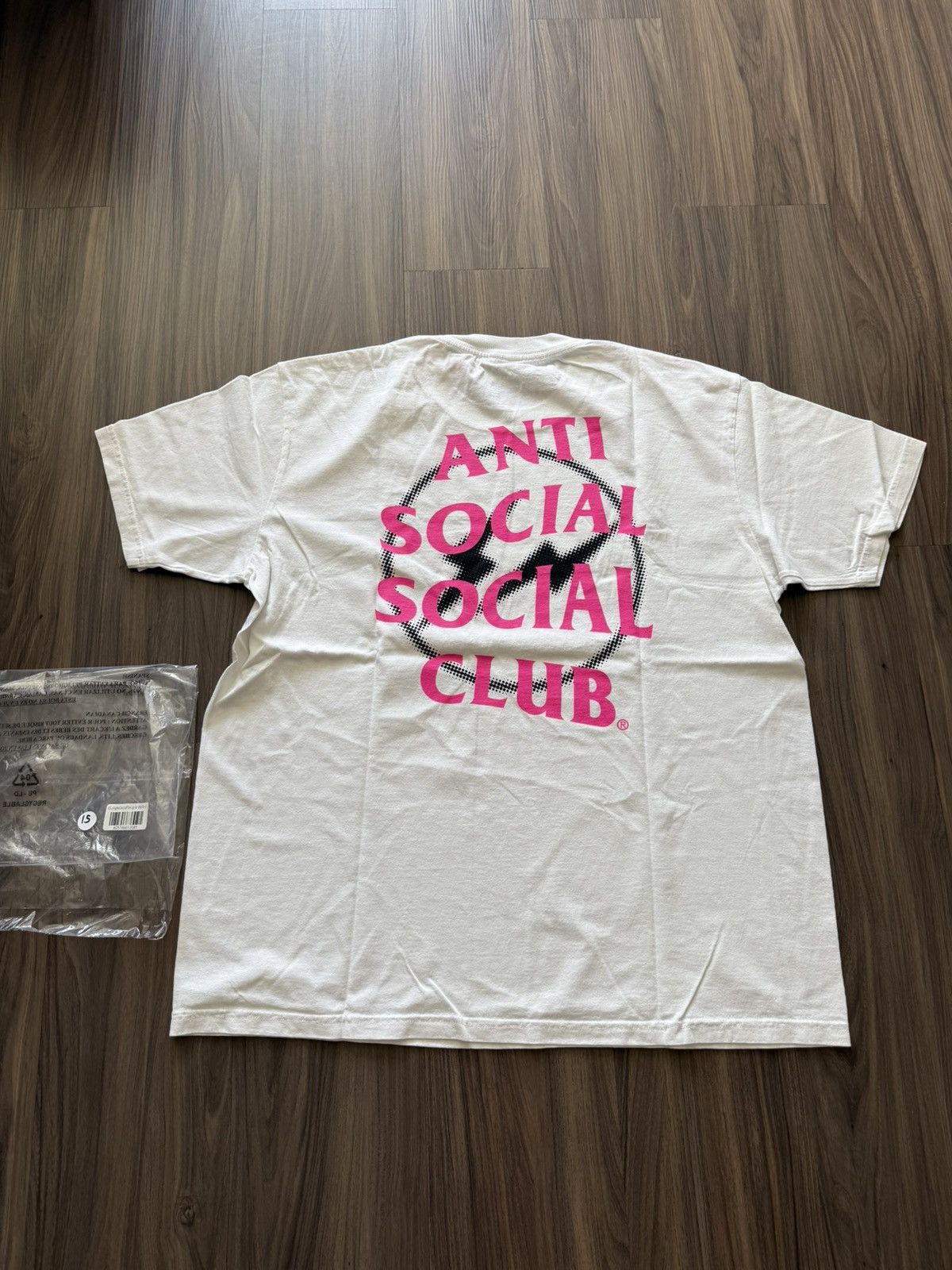 Anti Social Social Club × Fragment Design Anti Social Social Club x Fragment White Pink Logo Tee XL Size US XL / EU 56 / 4 - 5 Thumbnail