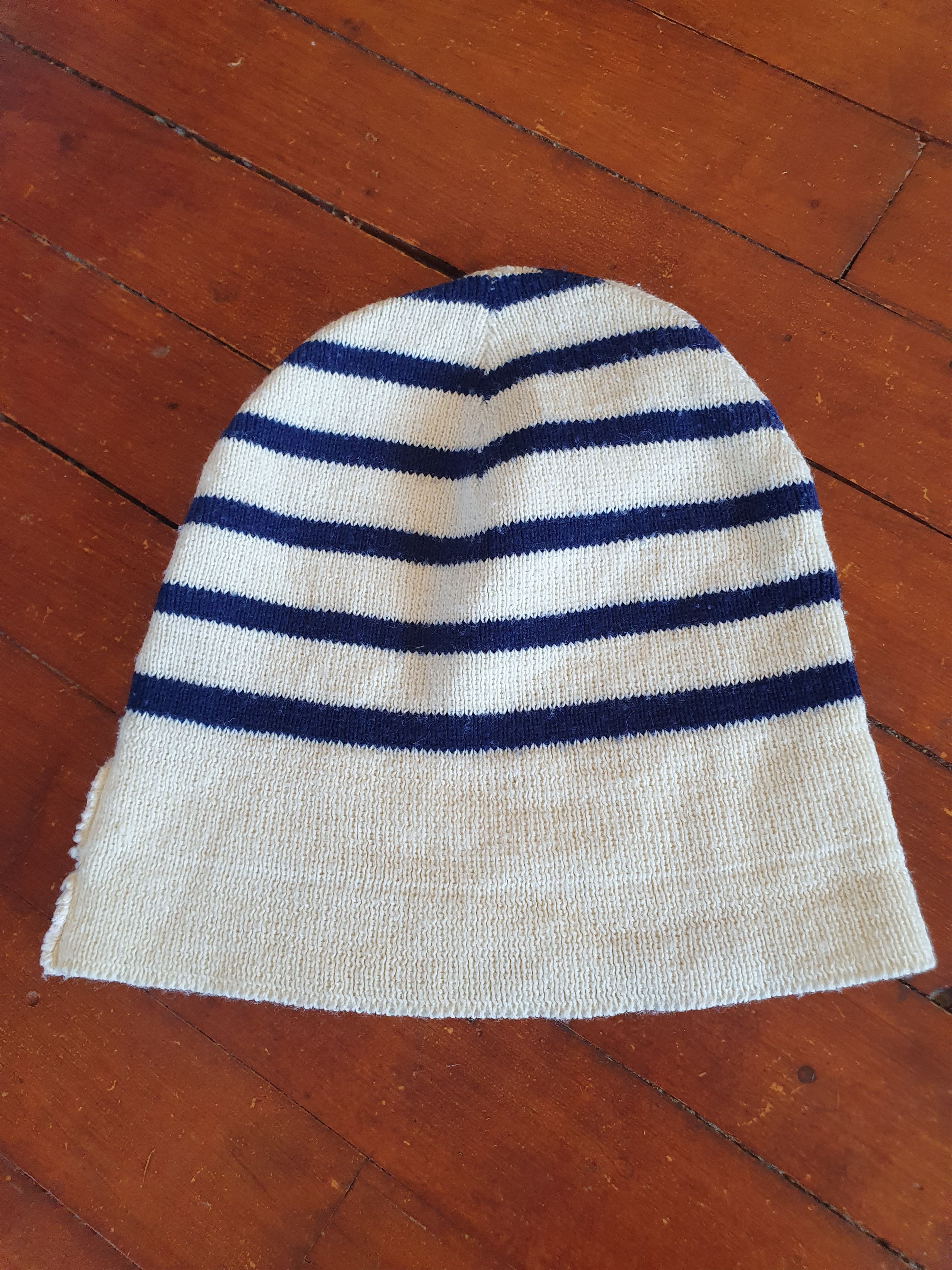 Vintage Janpy Vintage Navy Sailor Striped Beanie Hat Size ONE SIZE - 6 Thumbnail