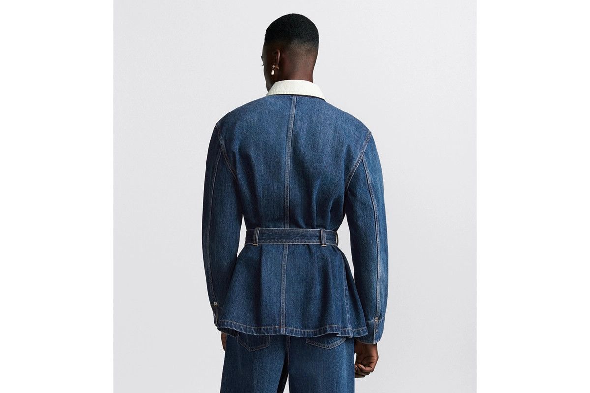 Dior o1bcso1str0226 Couture Safari Jacket in Blue Size US L / EU 52-54 / 3 - 6 Thumbnail