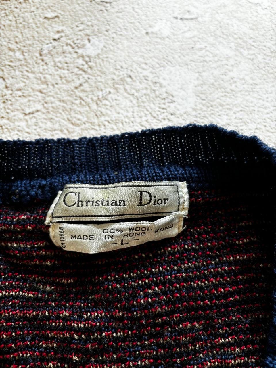 Christian Dior Monsieur × Vintage Christian Dior vintage distressed sweater Size US L / EU 52-54 / 3 - 5 Thumbnail