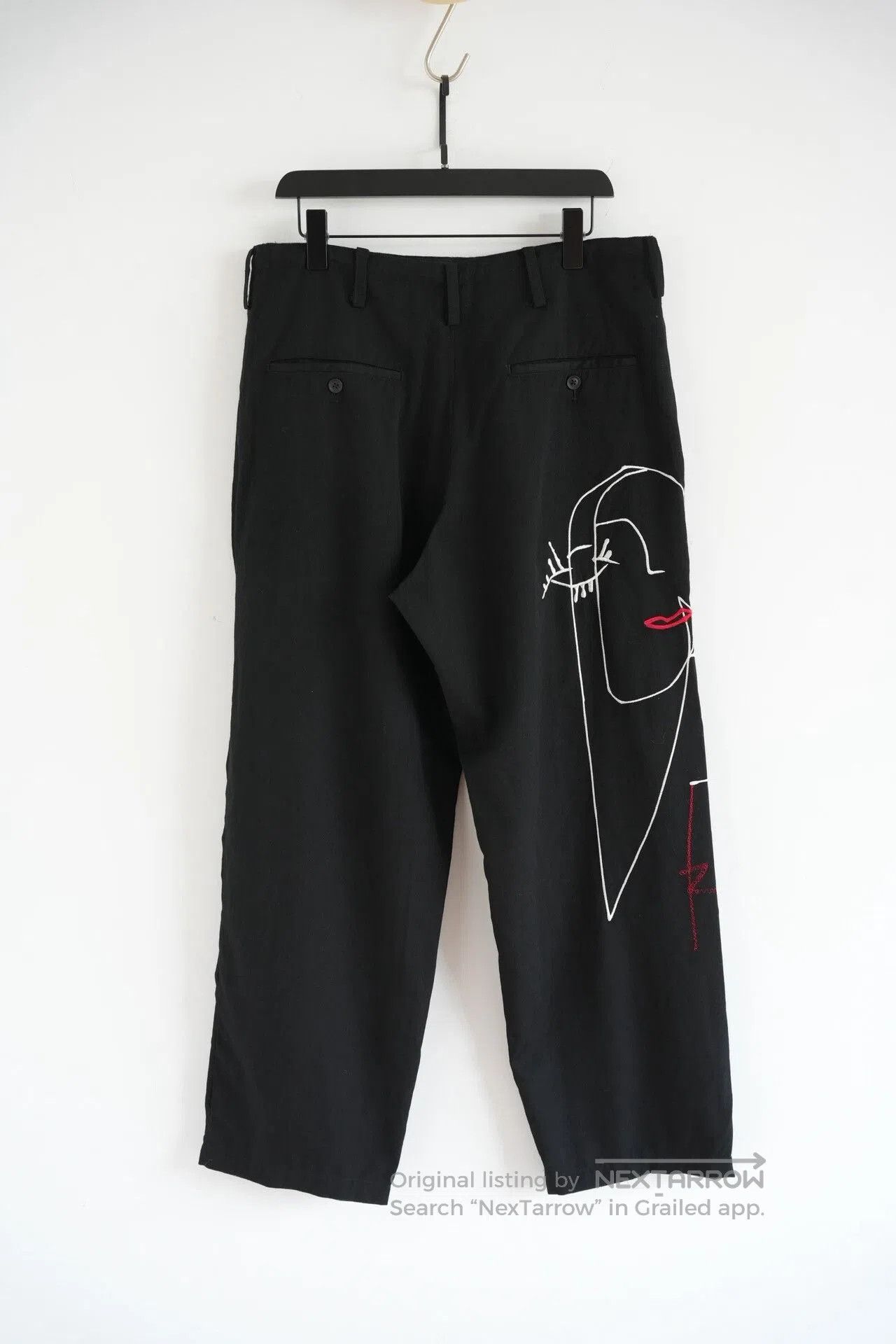 Yohji Yamamoto Yohji Yamamoto 22ss Artistic Embroidered Pants. Size US 44 / EU 60 - 2 Thumbnail