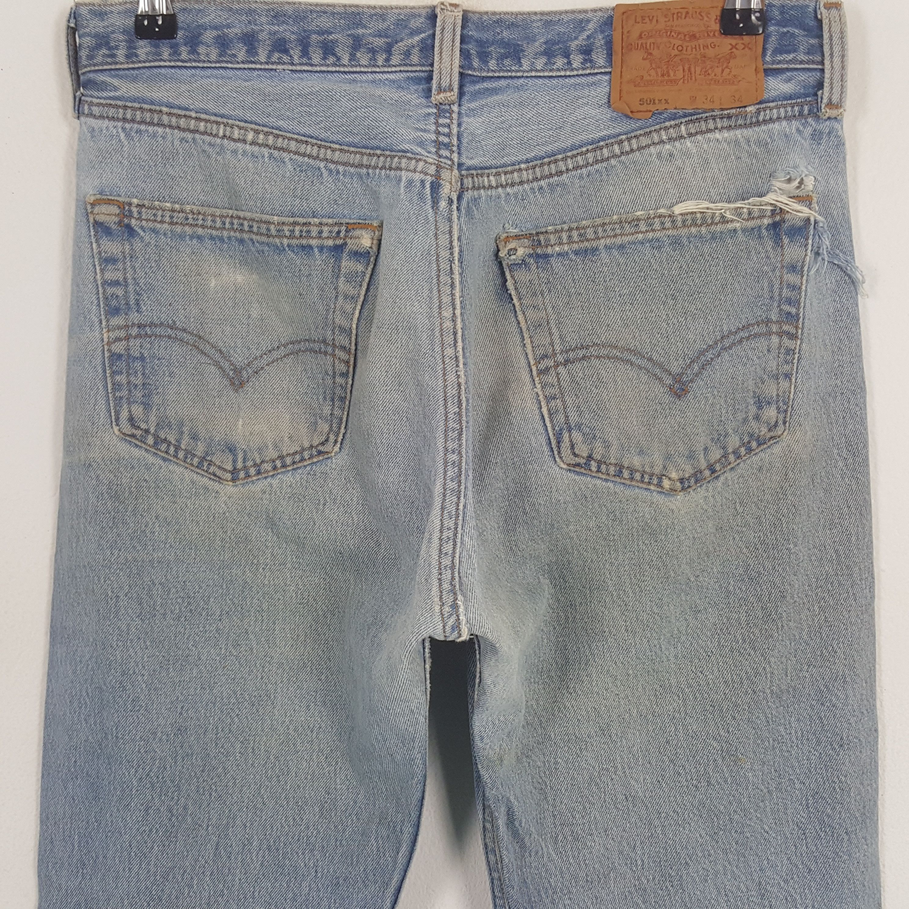 Levi's × Vintage Vintage Levi's USA Distressed Style Denim Jeans Size US 31 - 5 Thumbnail