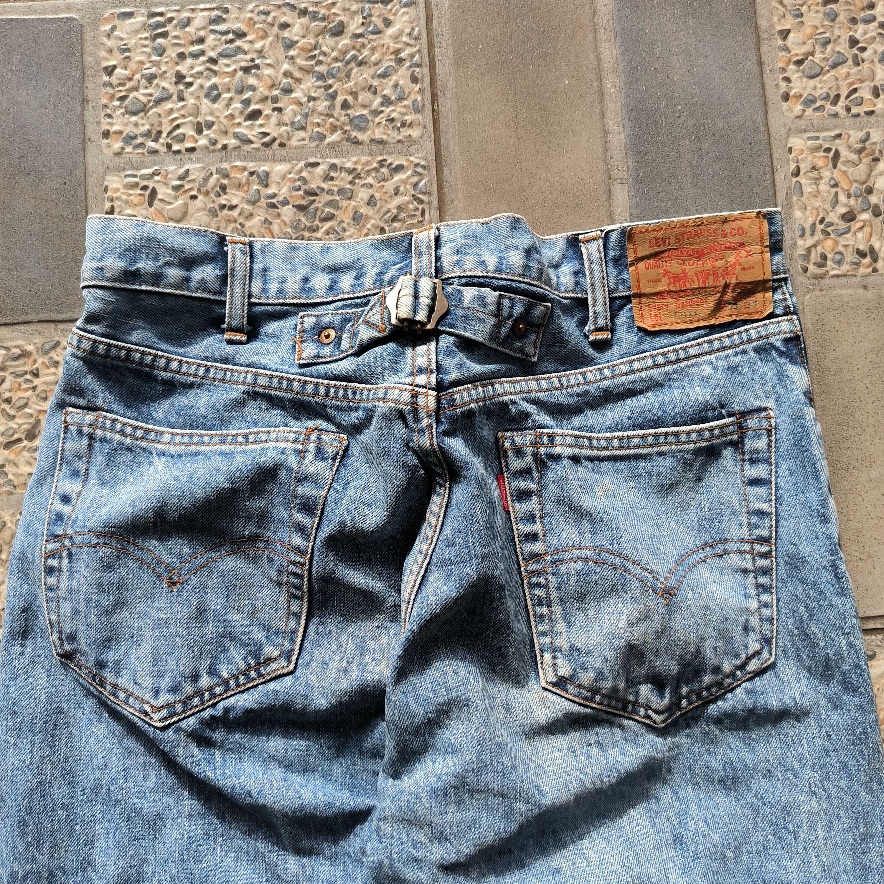 Levi's Vintage 1980s Levis 701XX Big E Selvedge Jeans Size US 30 / EU 46 - 3 Thumbnail