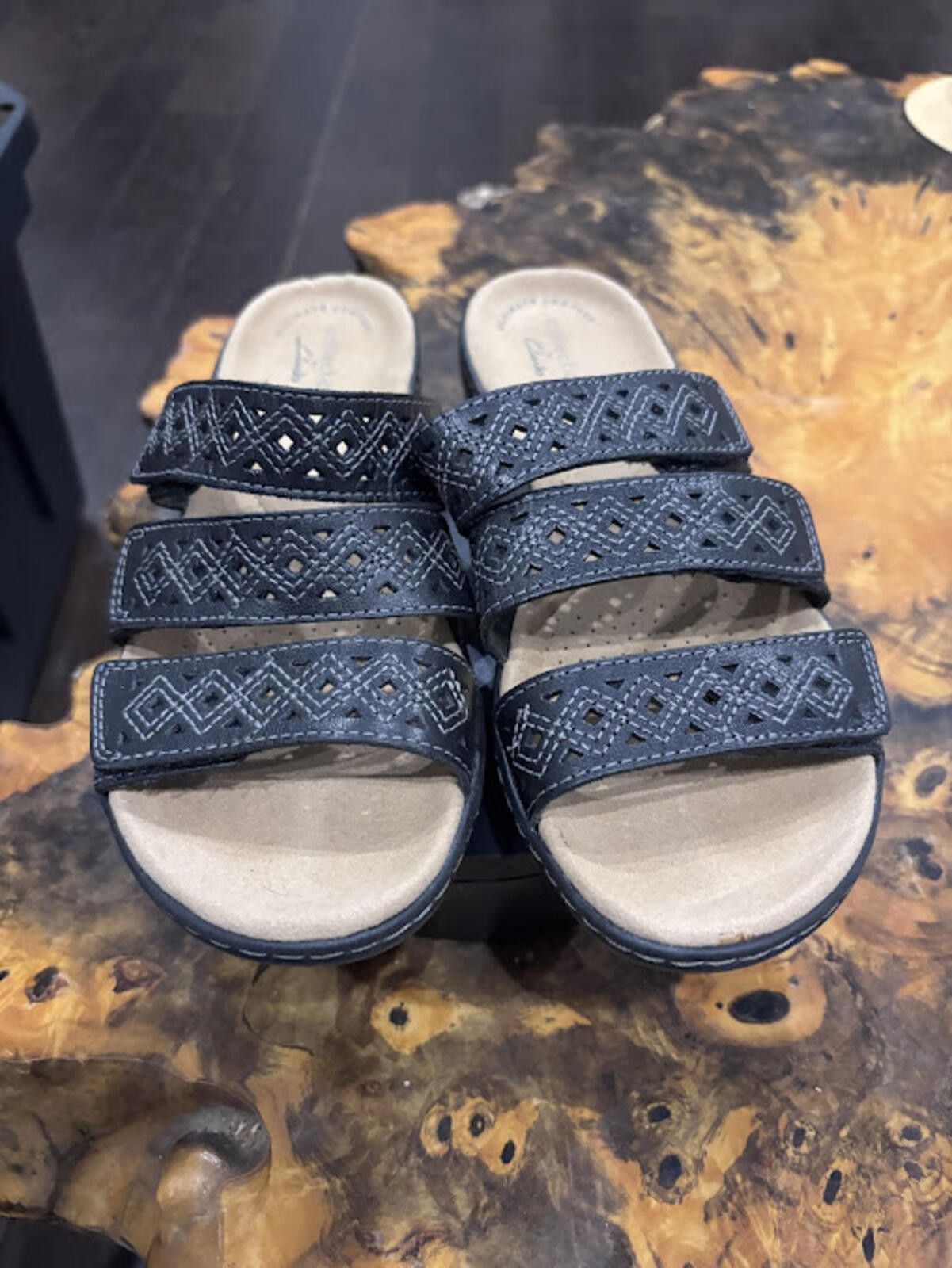 Clarks Clarks Women's Black Sandals with Adjustable Straps Size 5.5 Size US 5.5 / IT 35.5 - 1 Thumbnail