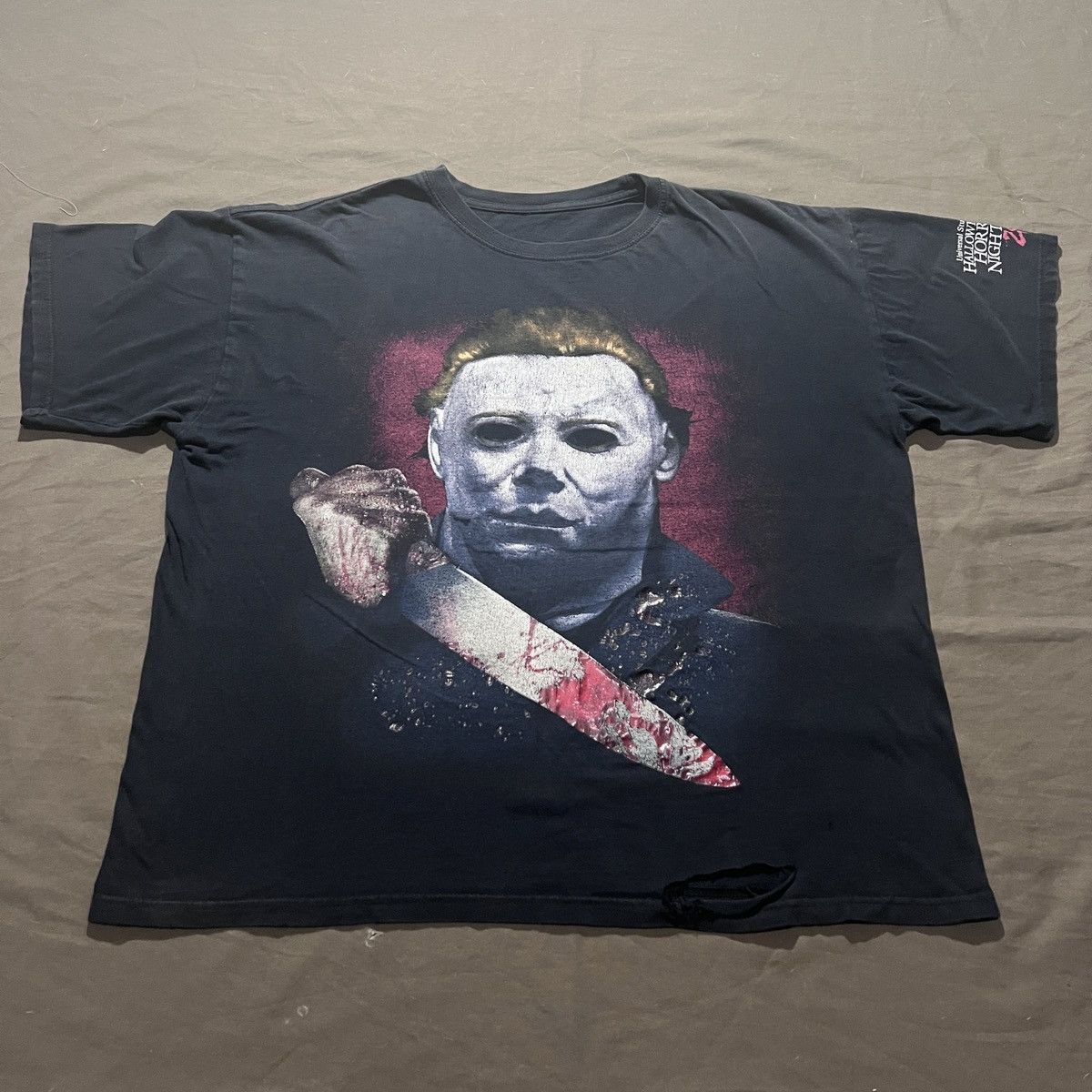 Expert Horror Halloween Michael Myers Movie Tee 2XL Oversized Thrashed Size US XXL / EU 58 / 5 - 4 Thumbnail