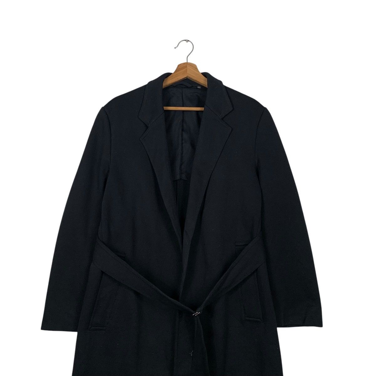 Lemaire × Uniqlo Lemaire Buttonless Belted Long Coat Jacket #2058-C89 Size US L / EU 52-54 / 3 - 3 Thumbnail