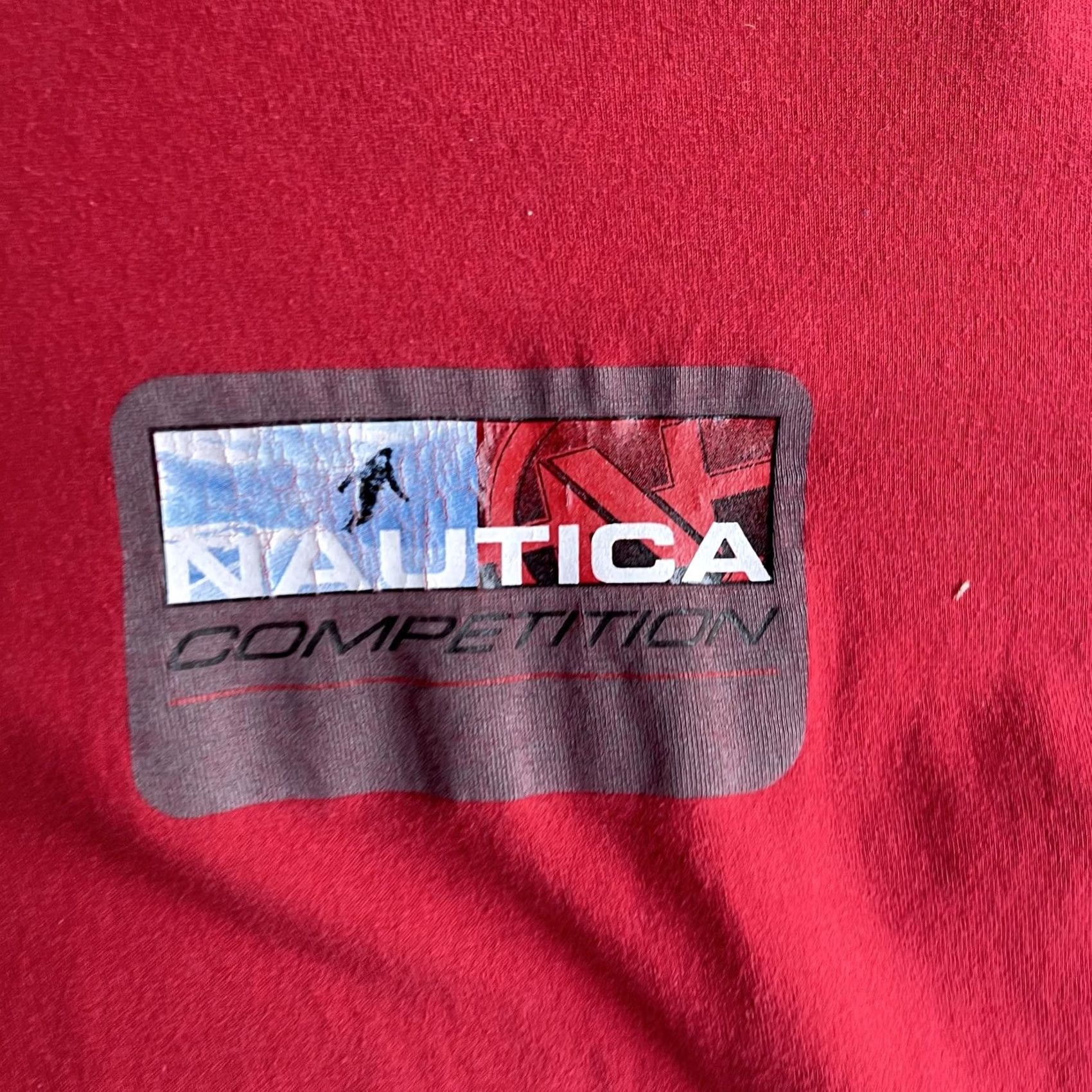 Nautica VINTAGE Nautica Competition Shirt Men L Red Long Sleeve Logo Tee T-Shirt Size US L / EU 52-54 / 3 - 2 Thumbnail