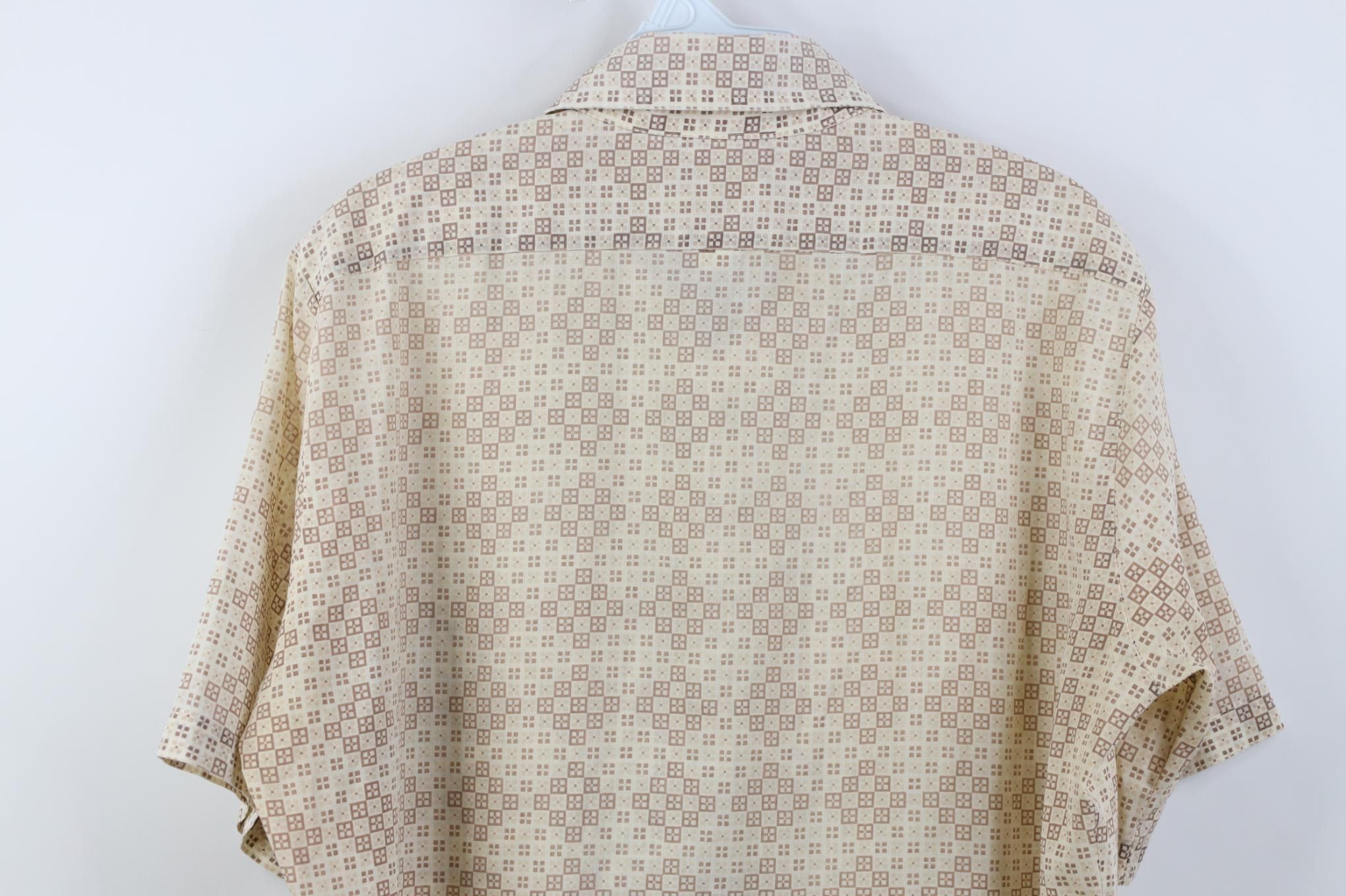 Vintage Vintage 70s Mid Century Modern MCM Dagger Button Shirt Size US M / EU 48-50 / 2 - 11 Thumbnail