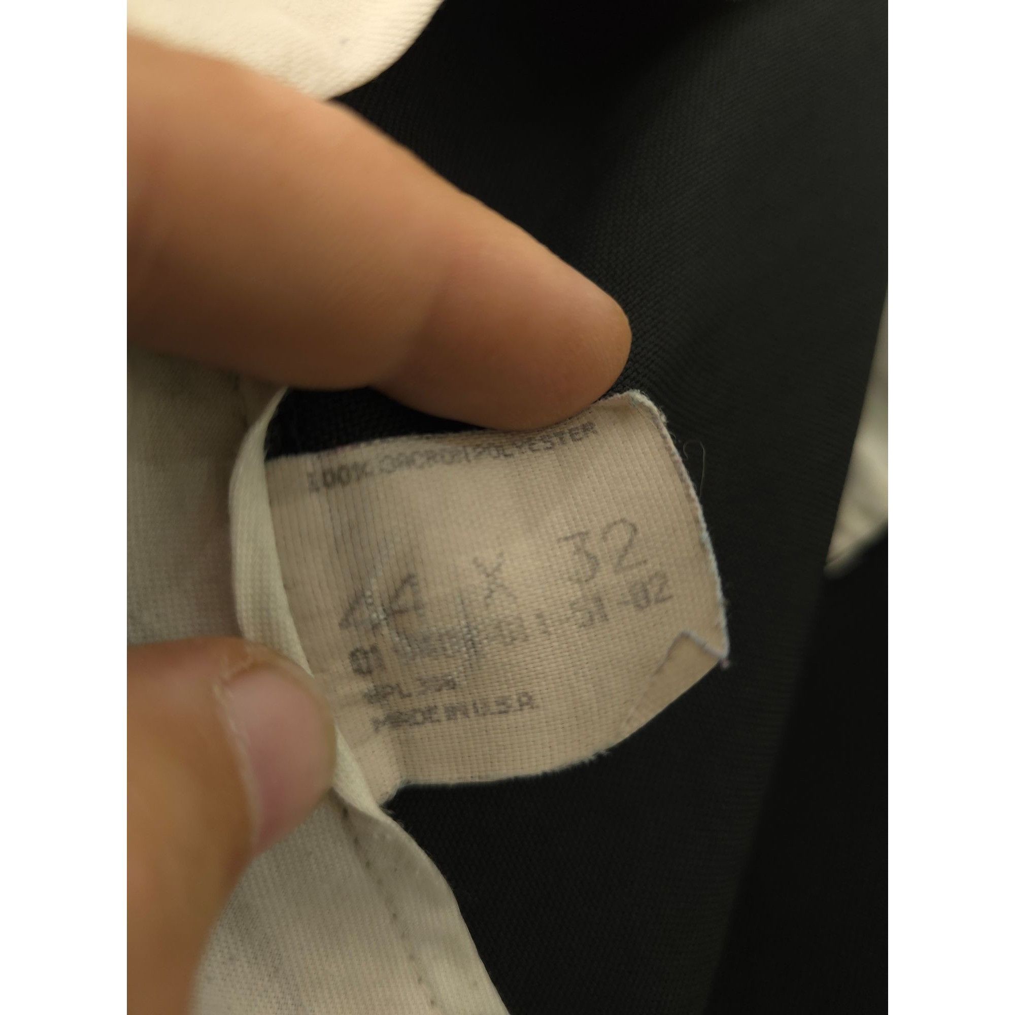 Other Reed St. James Mens Black Dress Pants 44x32 Polyester Made I Size US 44 / EU 60 - 2 Thumbnail