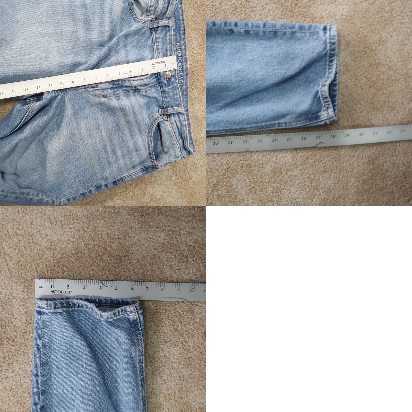American Eagle Outfitters VINTAGE American Eagle Womens Jeans? Size 38" / US 16 / IT 52 - 9 Thumbnail