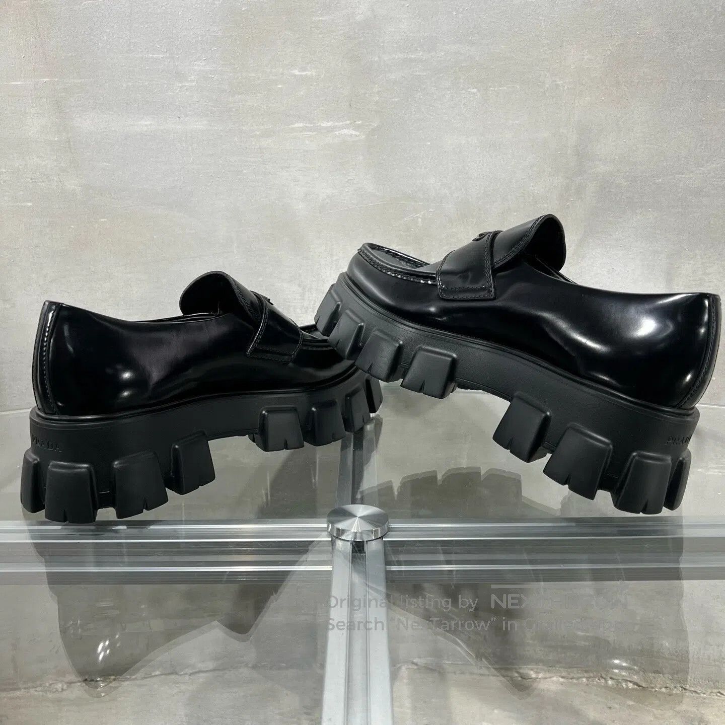 Prada Prada Monolith pointed triangular label; black, thick-sole Size US 8 / EU 41 - 5 Thumbnail
