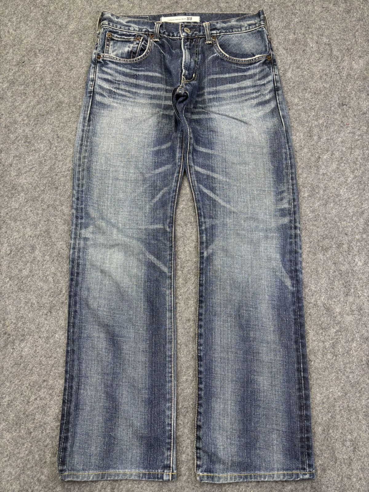 Edwin 💥Raw Fades💥Vintage Edwin Straight Cut Denim K4 Size US 31 - 14 Thumbnail