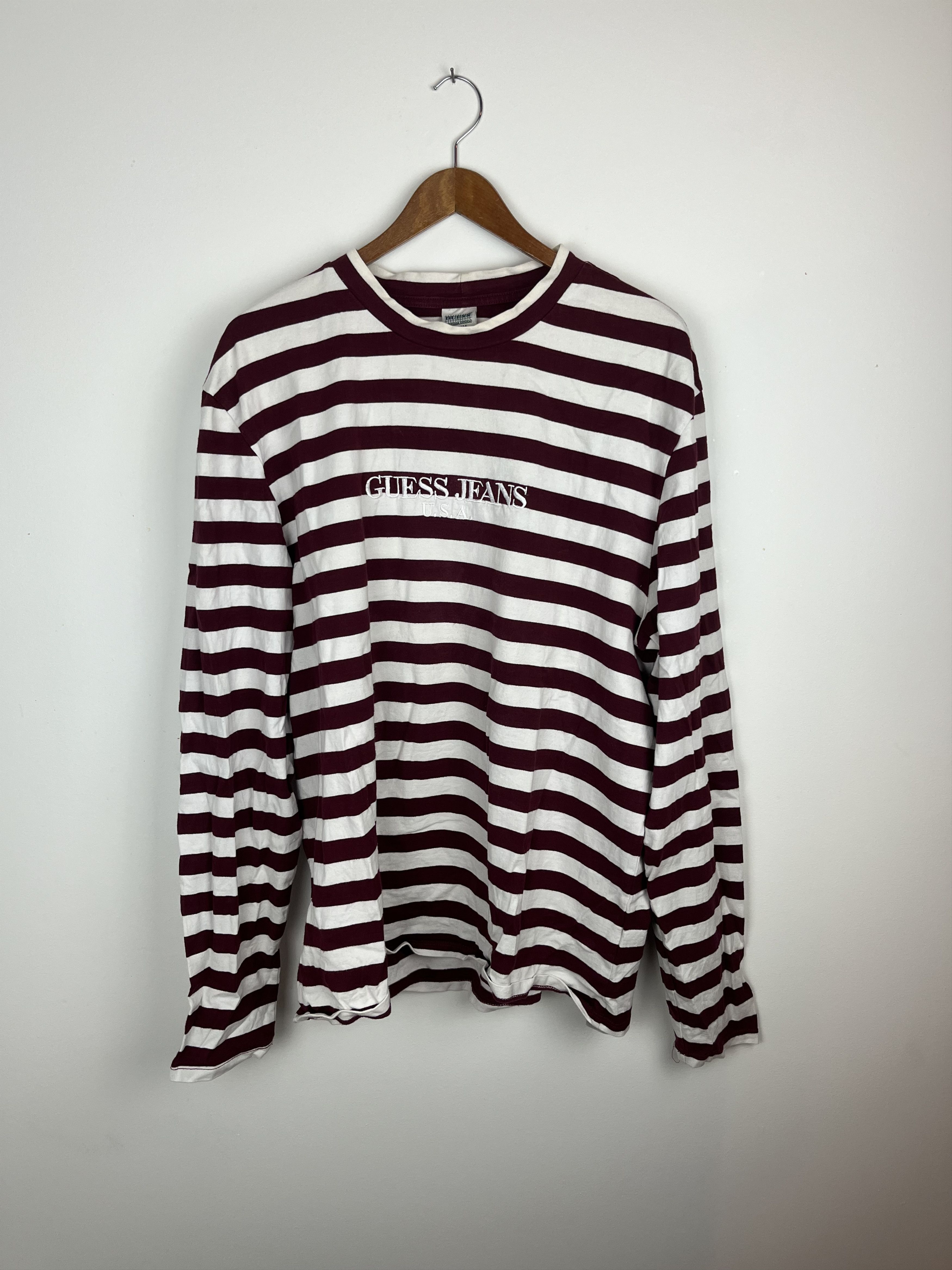 image of Guess X Sean Wotherspoon Longsleeve in Burgundy, Men's (Size XL)