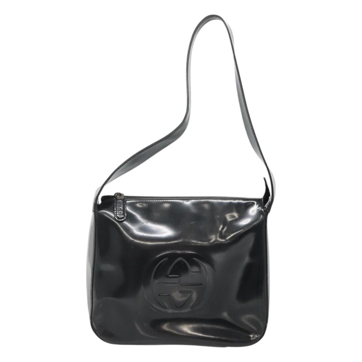 Gucci GUCCI Shoulder Bag Enamel Black 001 3754 001 3754 Size ONE SIZE - 2 Thumbnail