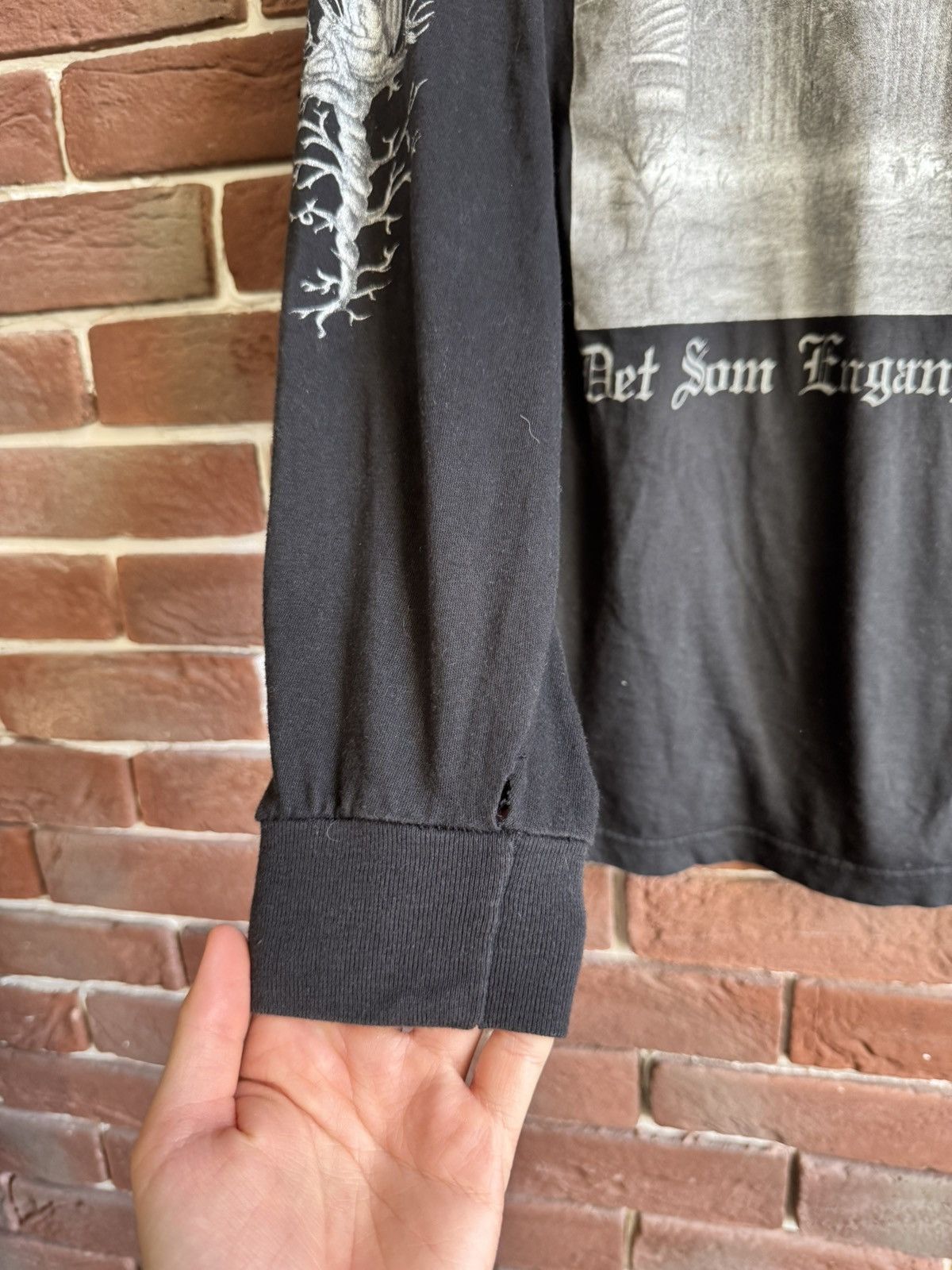 Band Tees Vintage 90s Burzum Det Som Var Black Metal Band Tshirt Rare Size US XL / EU 56 / 4 - 4 Thumbnail