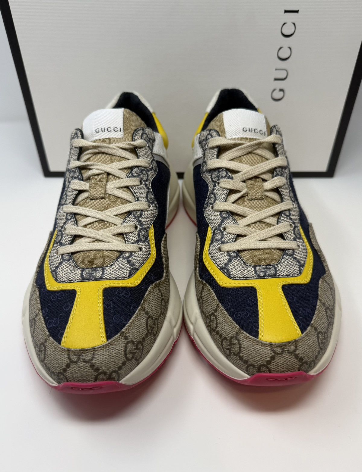 Gucci Gucci Rhyton GG Beige White Yellow Sneaker Size US 9 / EU 42 - 2 Thumbnail