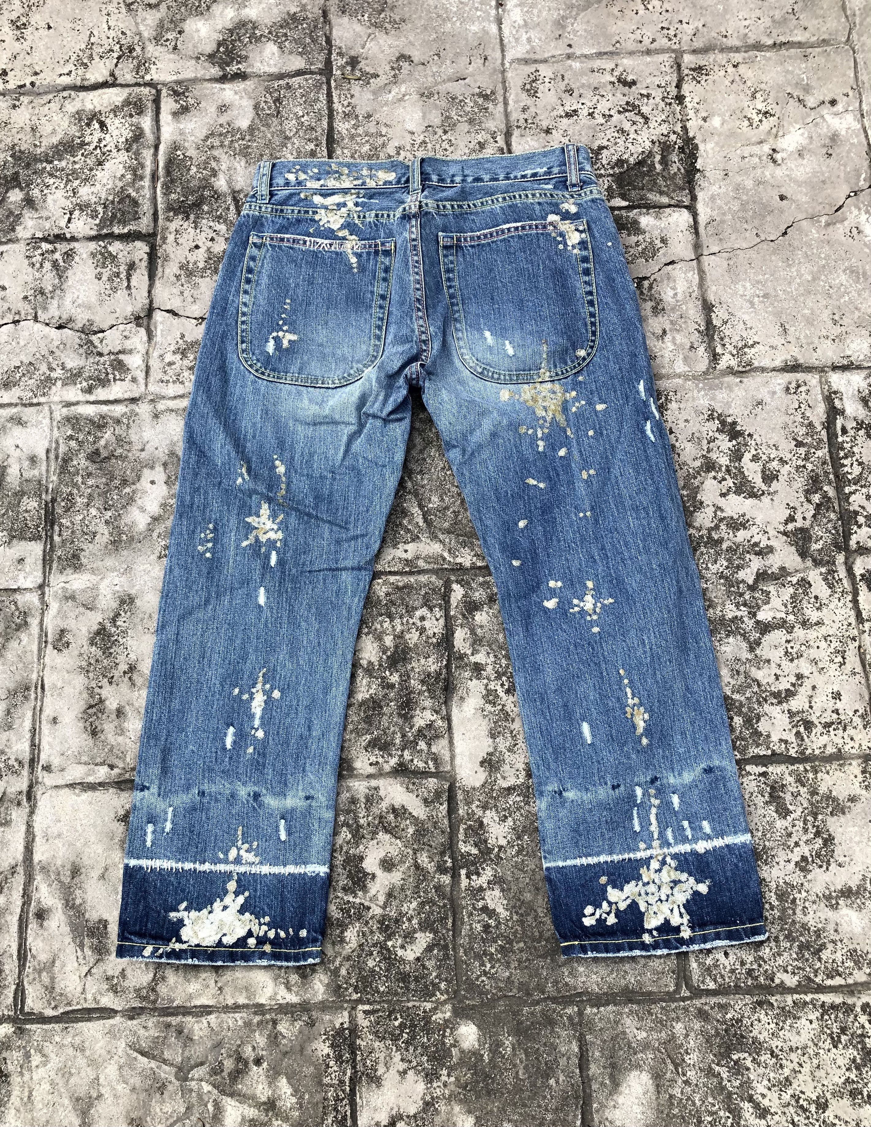 Tsumori Chisato Vintage Tsumori Chisato Artistic Distressed Jeans Size 31" - 2 Thumbnail
