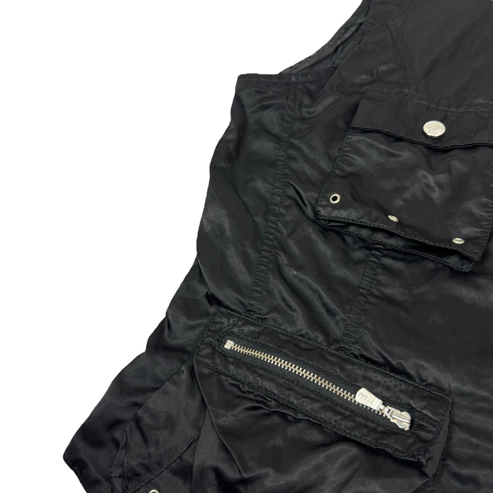 Versace Versace Sport Womens Black Full Zip Gilet Utility Vest Size S / US 4 / IT 40 - 9 Thumbnail