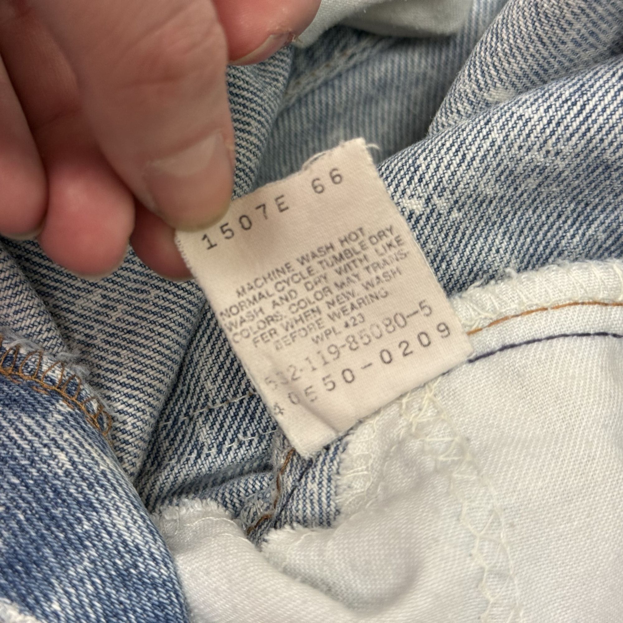 Levi's Vtg Levis ACID WASH Blue Jeans STREETWEAR Pants Size US 33 - 5 Thumbnail