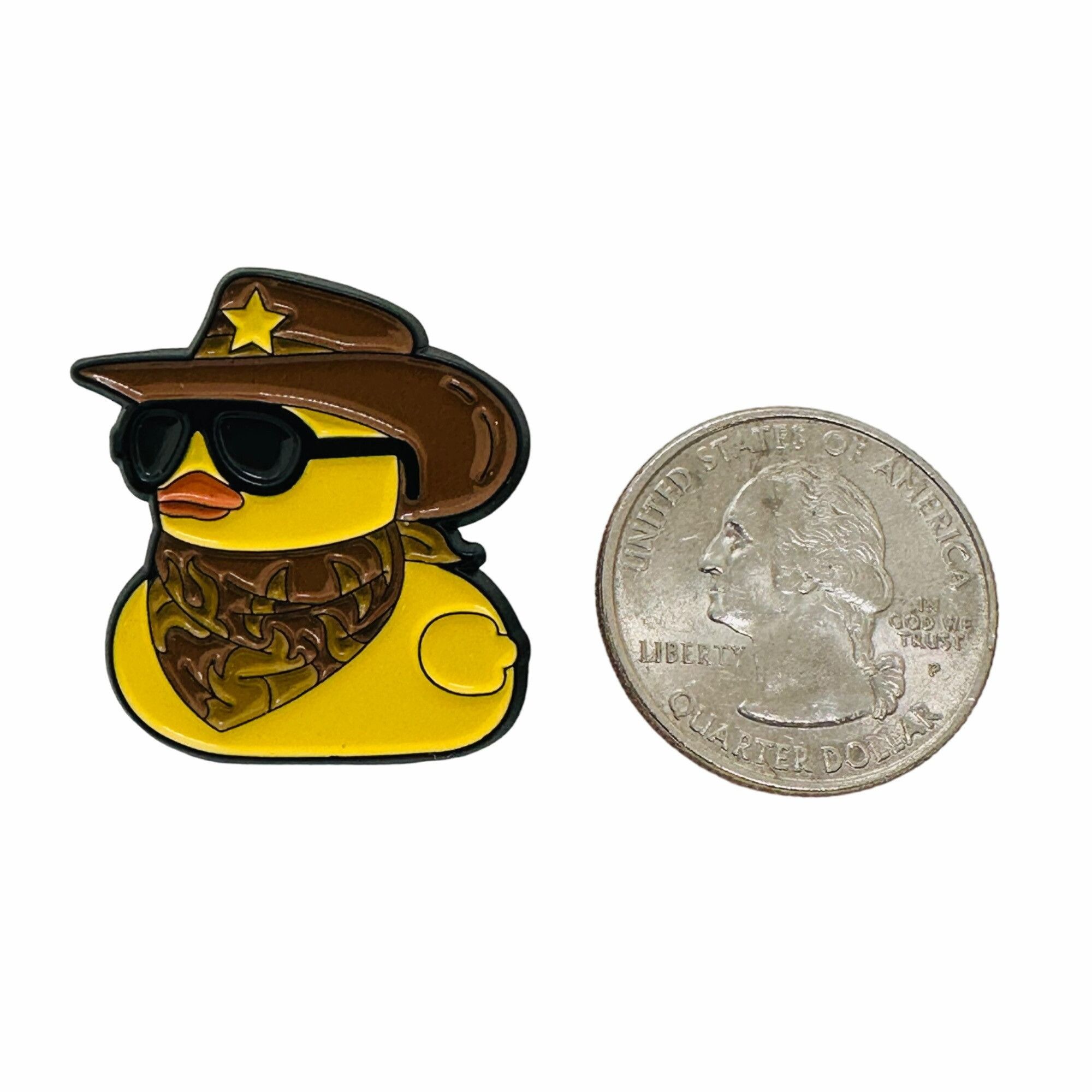Other ✨Enamel Lapel Pin duck cap with cowboy hat glasses and banda Size ONE SIZE - 5 Thumbnail