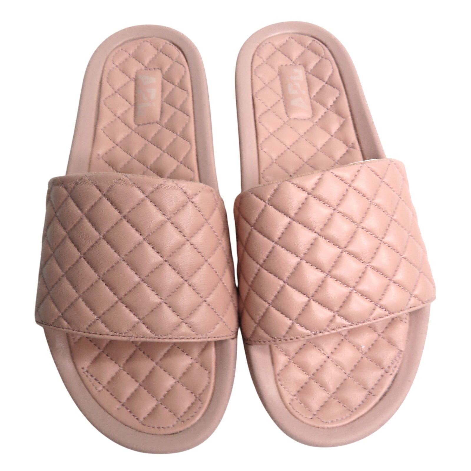 Athletic Propulsion Labs APL-Athletic Propulsion Labs Quilted Leather Slides RoseDust Size US 9 / IT 39 - 2 Thumbnail