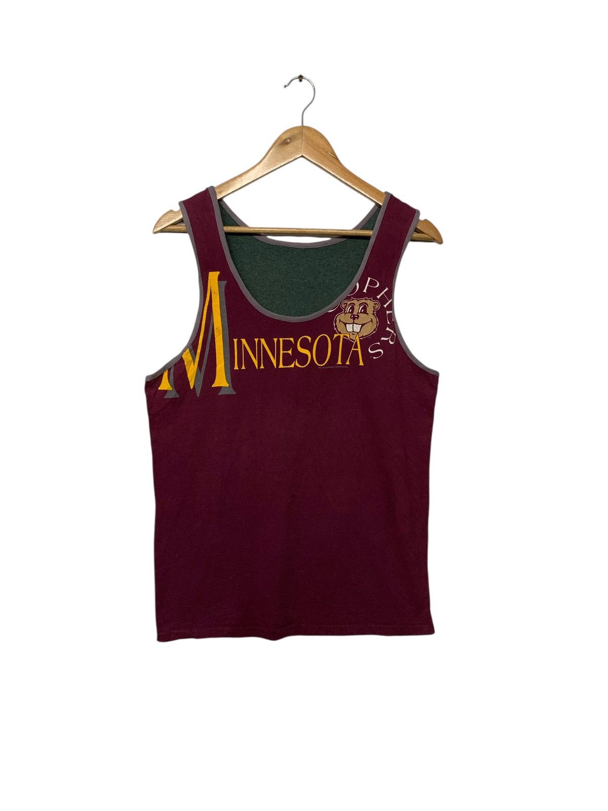 Vintage Rare Vintage 80's Minnesota By Garment Graphic Sleeveless Size US M / EU 48-50 / 2 - 1 Thumbnail