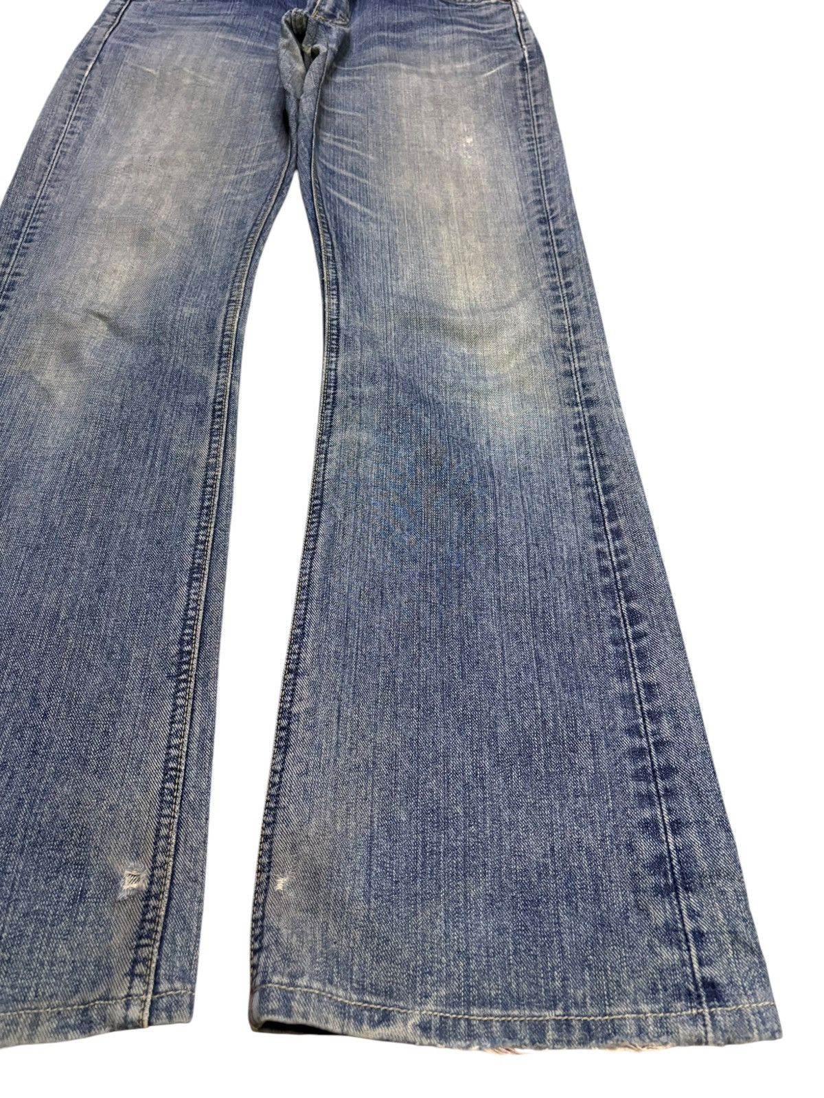 Japanese Brand × Lee Vintage Lee Sick Mud Wash Distressed Bootcut Flare Jeans Size US 29 - 7 Thumbnail