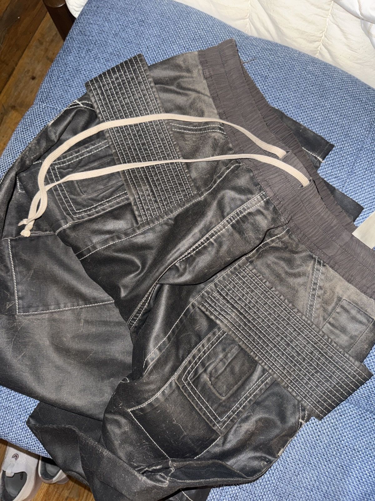 Rick Owens Drkshdw Creatch Rick Owen Cargos Size US 33 - 2 Thumbnail