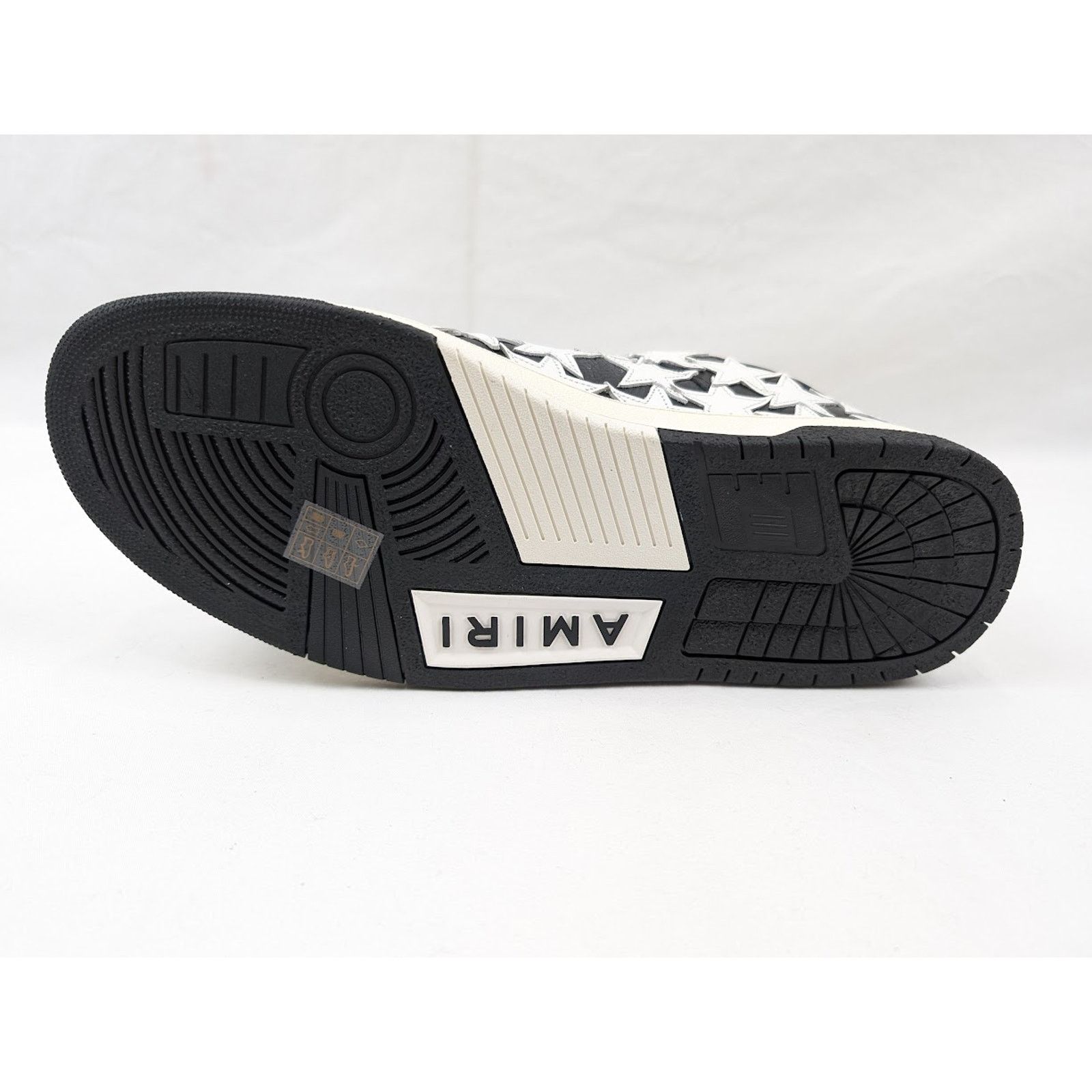 Amiri o1rshd1 Stars Low-Top Sneakers in Black/White Size US 13 / EU 46 - 10 Thumbnail