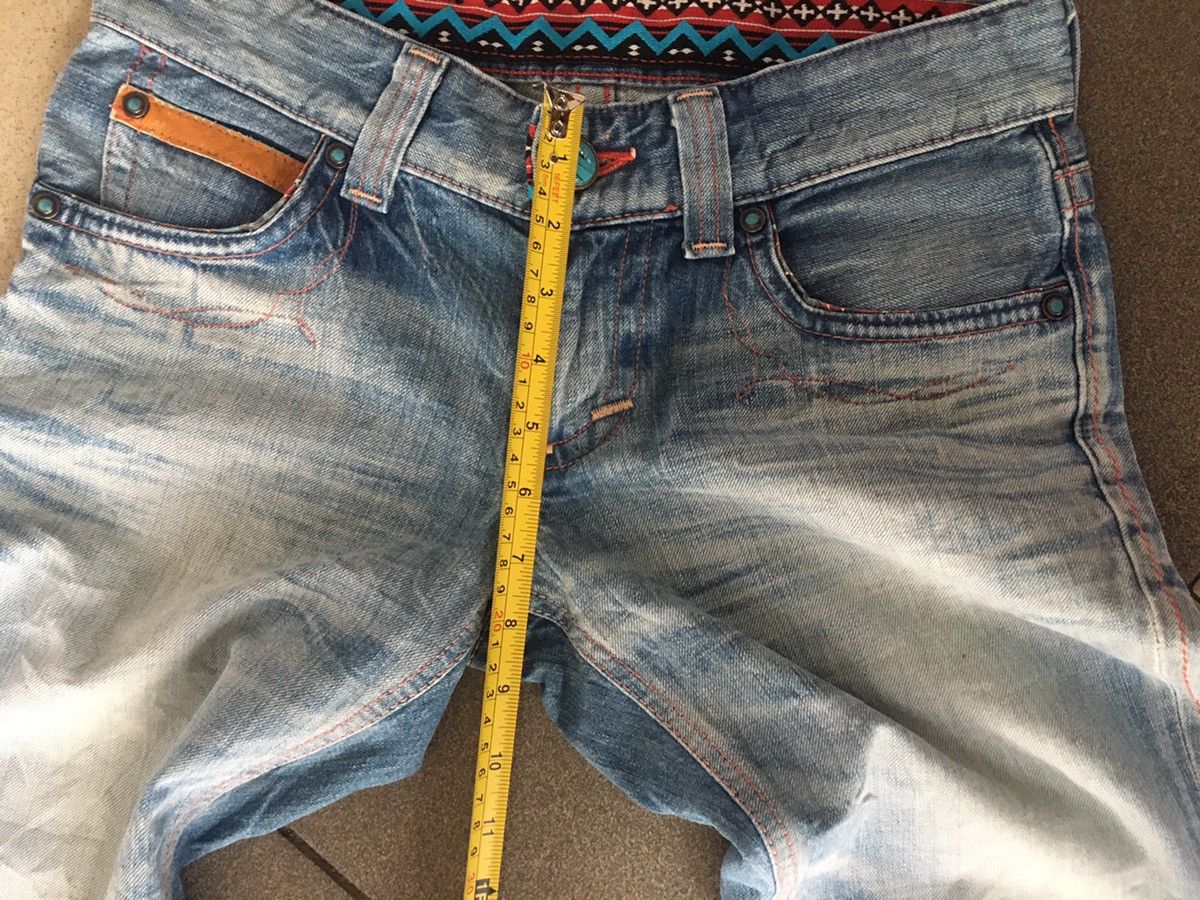 Edwin × Japanese Brand Edwin 503 blue trip navajo style Size 30" / US 8 / IT 44 - 3 Thumbnail