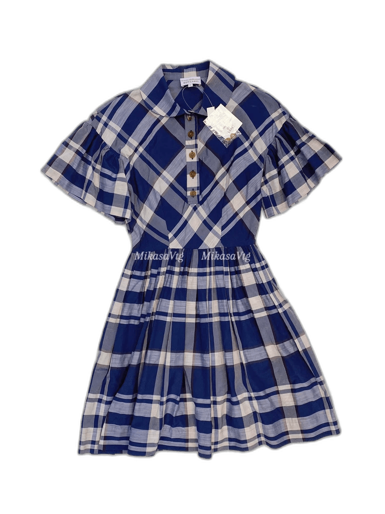 Vivienne Westwood Vivienne Westwood Blue Plaid Dress - dmc Size M / US 6-8 / IT 42-44 - 1 Thumbnail