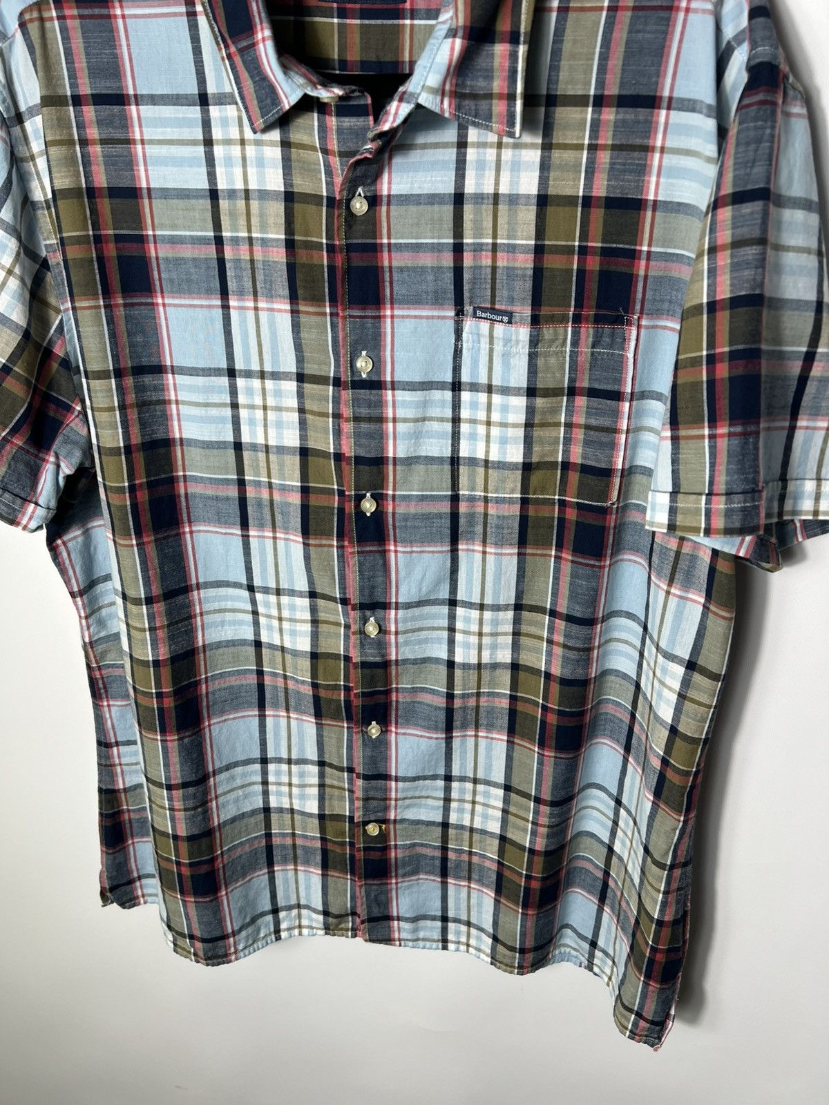 Barbour Vintage Barbour Bruno Madras Check Button Up Shirt Size US XL / EU 56 / 4 - 3 Thumbnail