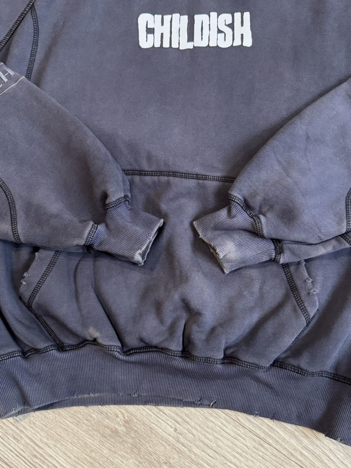 Vintage 🔷Rare Limited Childish "The Cave Dweller" Distressed Hoodie🔷 Size US M / EU 48-50 / 2 - 2 Thumbnail