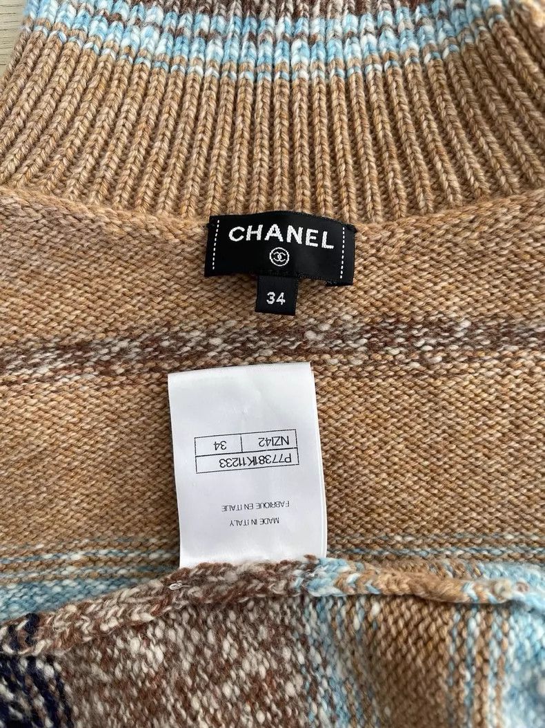 Chanel Chanel Ski series blue sweater Size XXS / US 00 / IT 34 - 3 Thumbnail