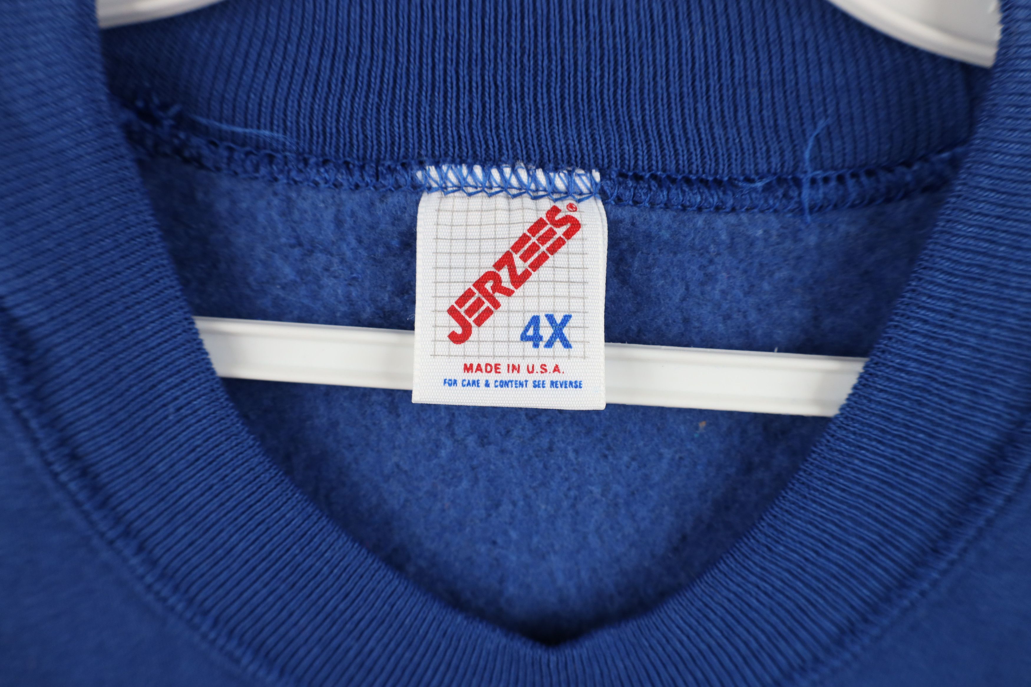 Vintage Deadstock Vintage 90s Streetwear Crewneck Sweatshirt Royal Size US XXL / EU 58 / 5 - 6 Thumbnail