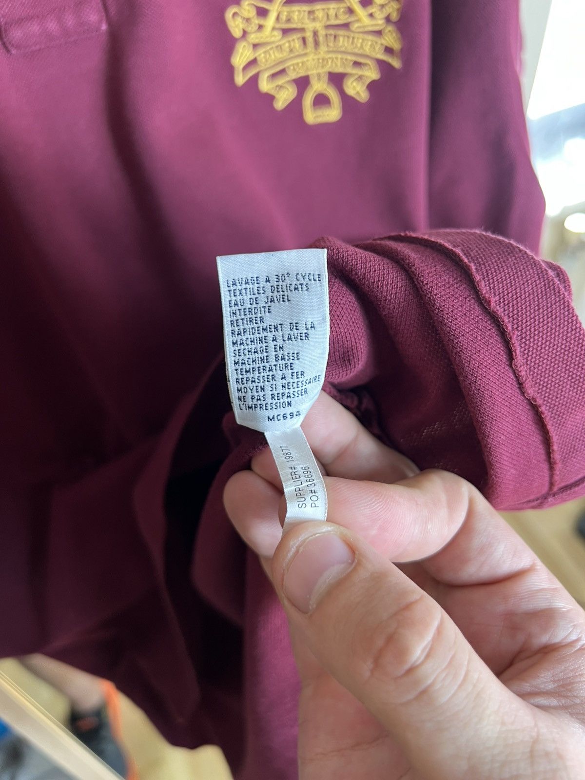 Polo Ralph Lauren Vintage Ralph Lauren Polo XL – Rare Crest Logo Rugby Style Size US XL / EU 56 / 4 - 10 Thumbnail