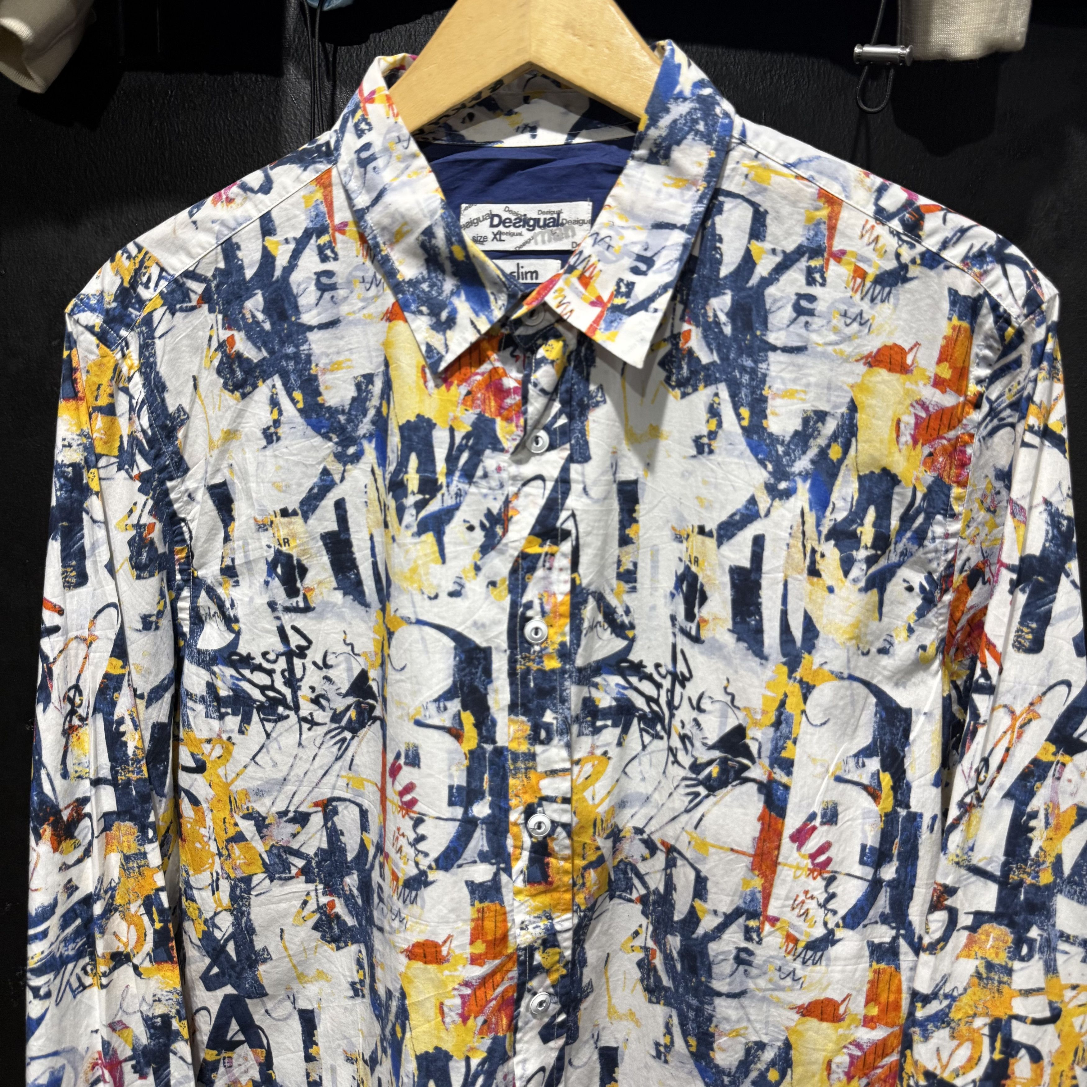 Desigual Desigual Art Slim Shirt Size US XL / EU 56 / 4 - 2 Thumbnail
