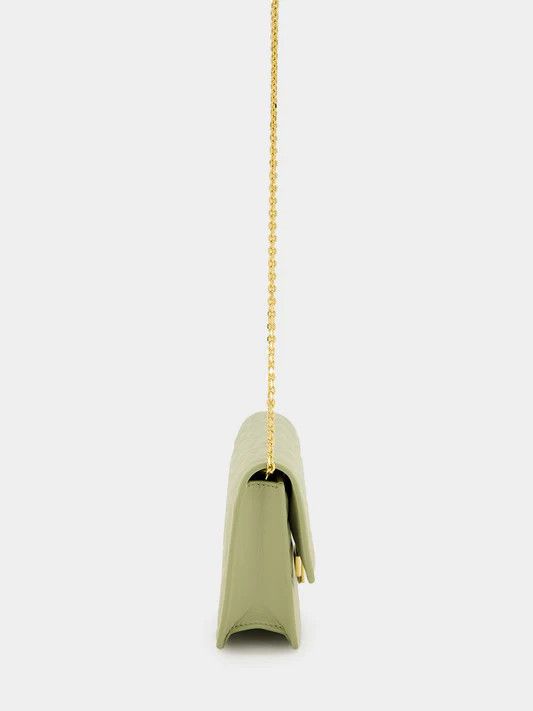Fendi o1s1wg110526 Size: OS / Baguette Chain Wallet in Sage Green Size ONE SIZE - 4 Thumbnail