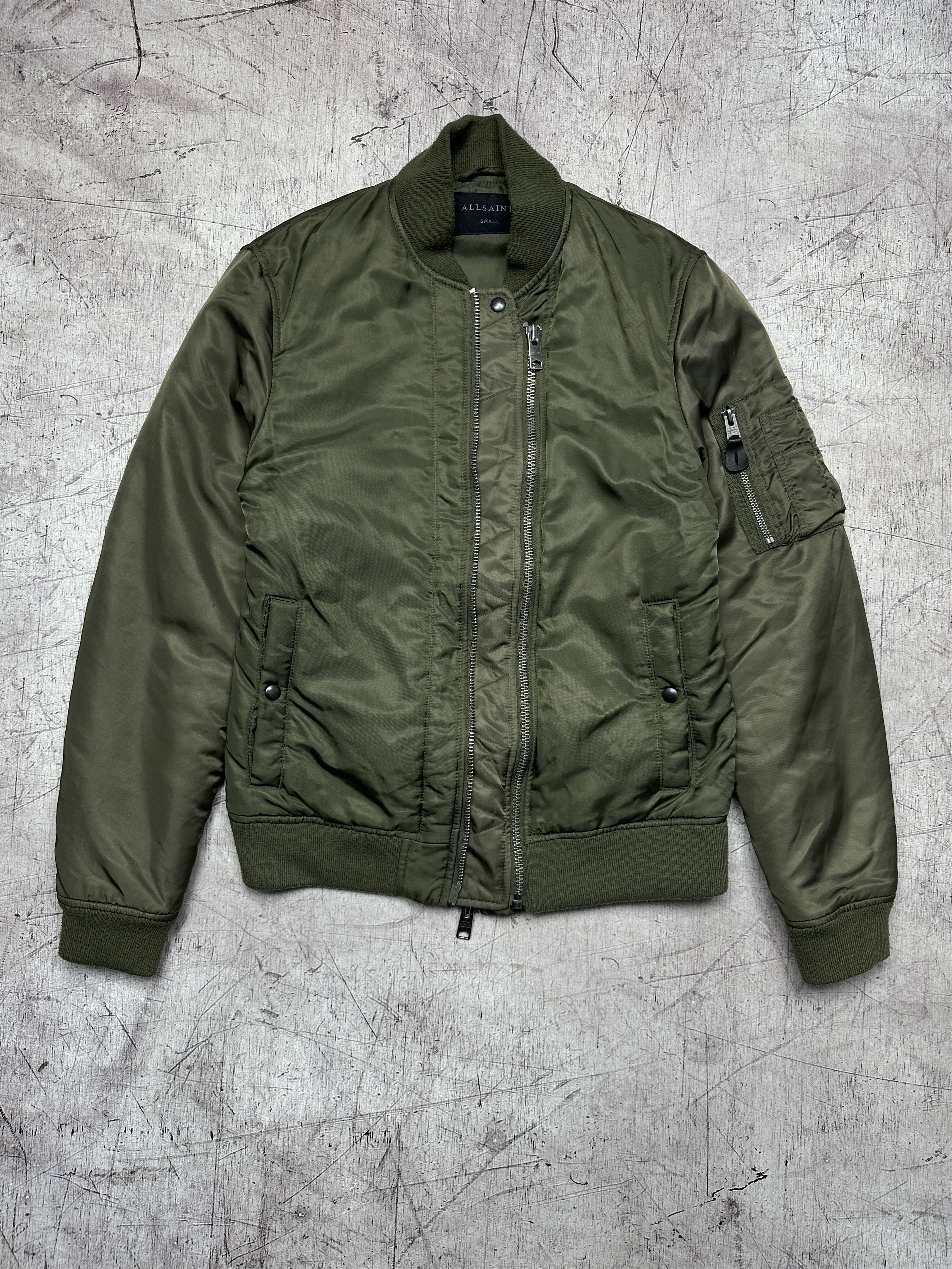 Allsaints Allsaints Mens Bellevue Nylon Bomber Jacket Size US S / EU 44-46 / 1 - 2 Thumbnail