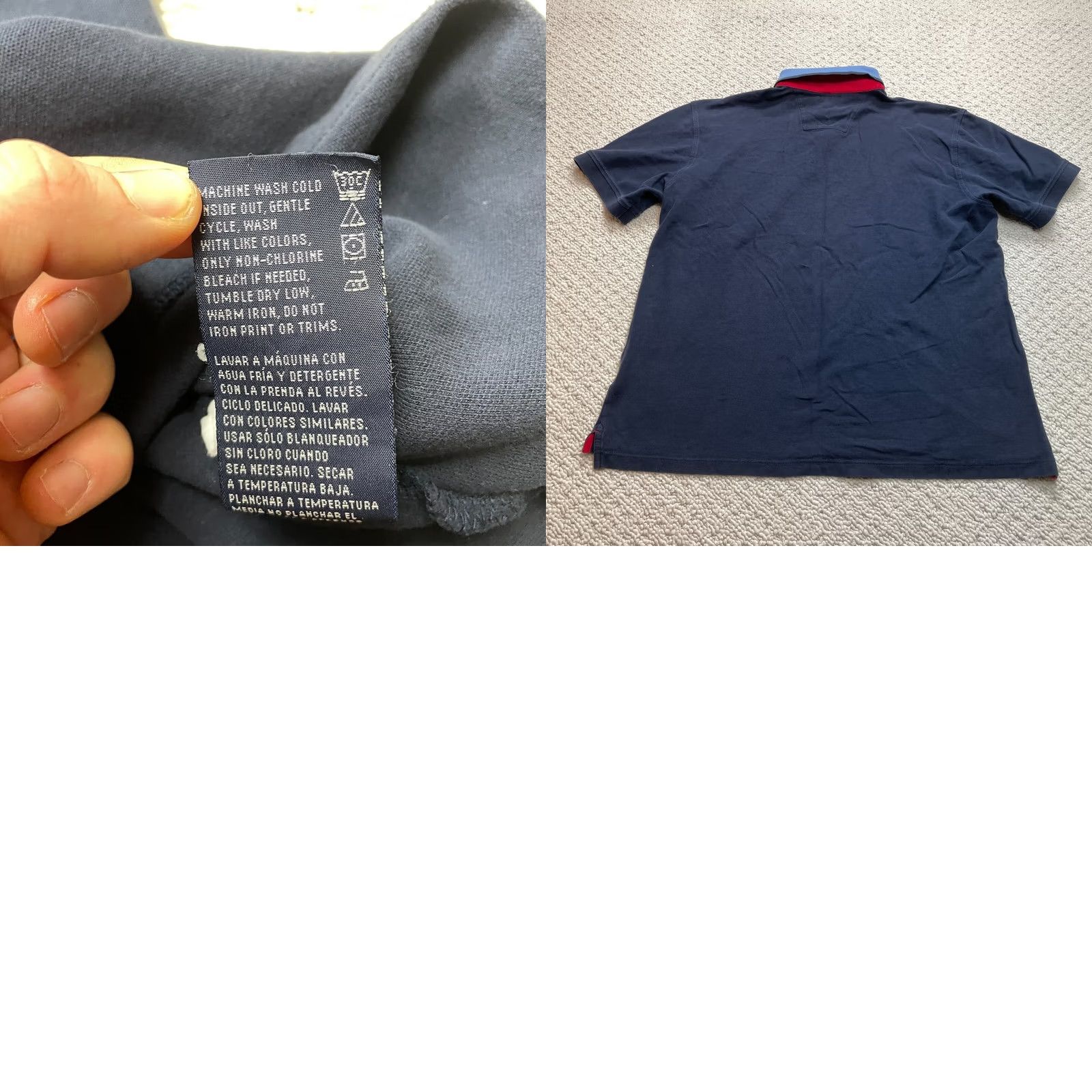 Nautica Nautica Polo Shirt Mens 2XL Navy Blue Short Sleeve Cotton Top Golf Casual Striped Logo Shirt Mens Size US XXL / EU 58 / 5 - 8 Thumbnail