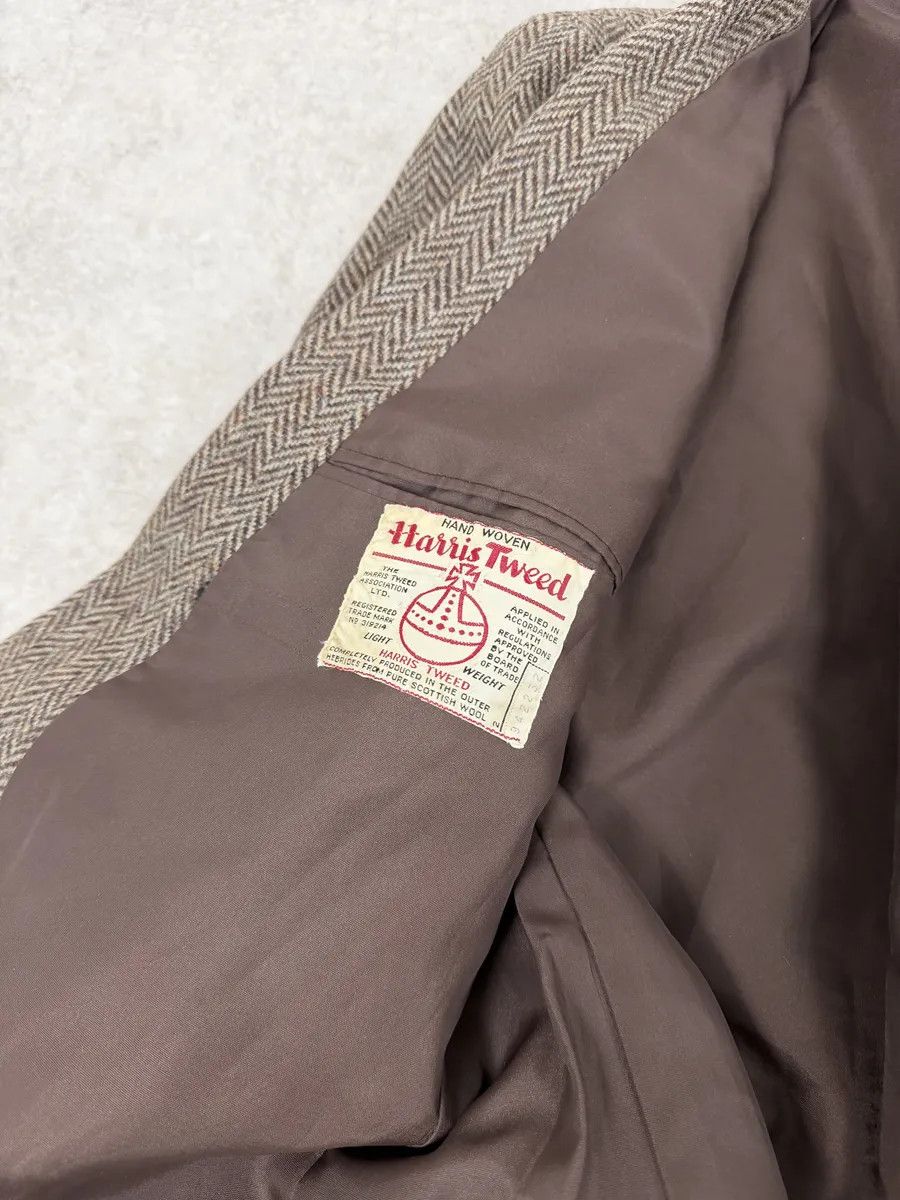 Hermes 1990s Hermès Tweed Brown Blazer Jacket Size US S / EU 44-46 / 1 - 11 Thumbnail