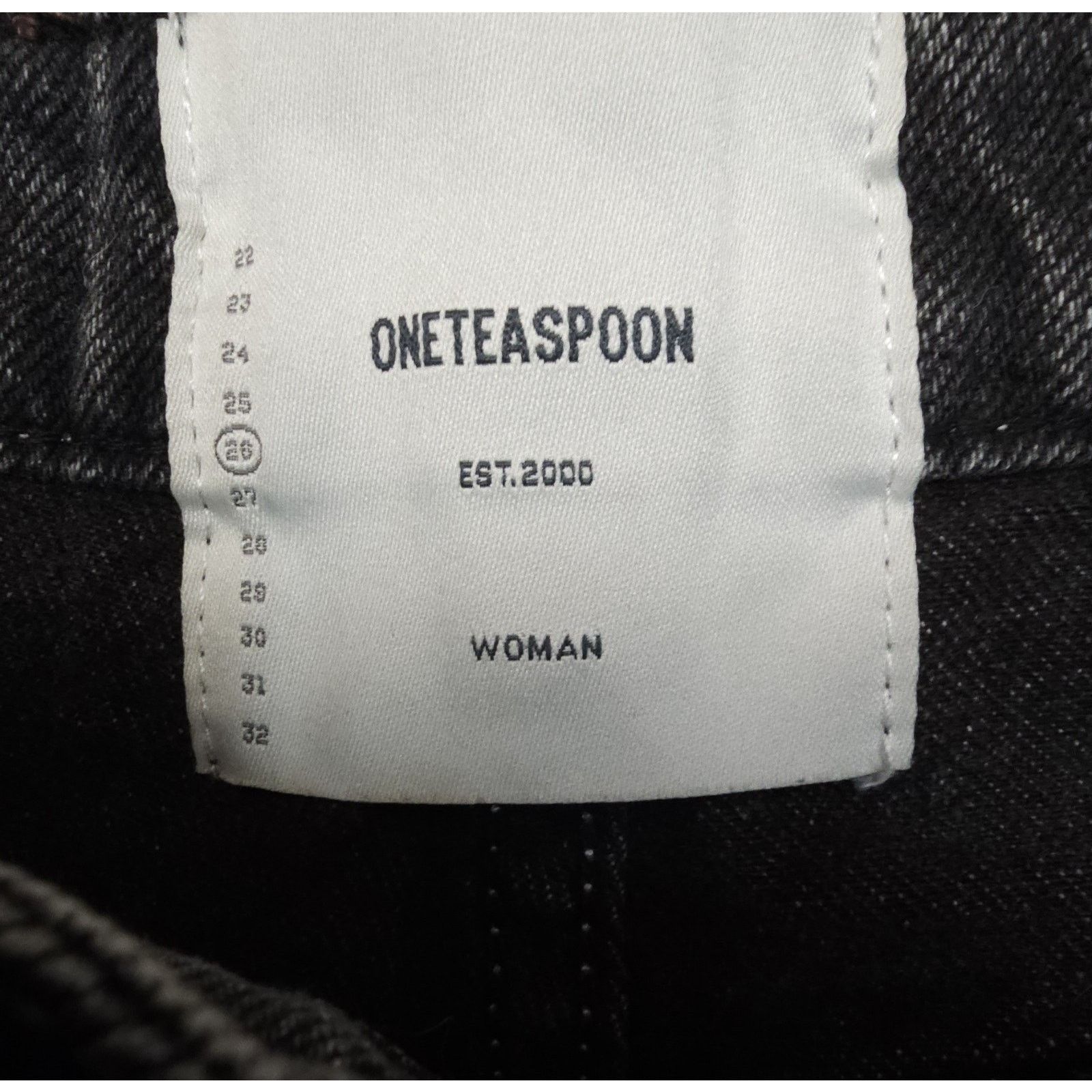 One Teaspoon One Teaspoon High Waisted Washed Black Bandits Shorts 26 Size 26" / US 2 / IT 38 - 8 Thumbnail