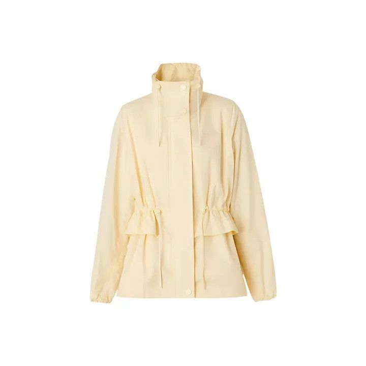 Burberry Burberry Yellow Funnel Neck Jacket for Women 0079 Size L / US 10 / IT 46 - 1 Thumbnail