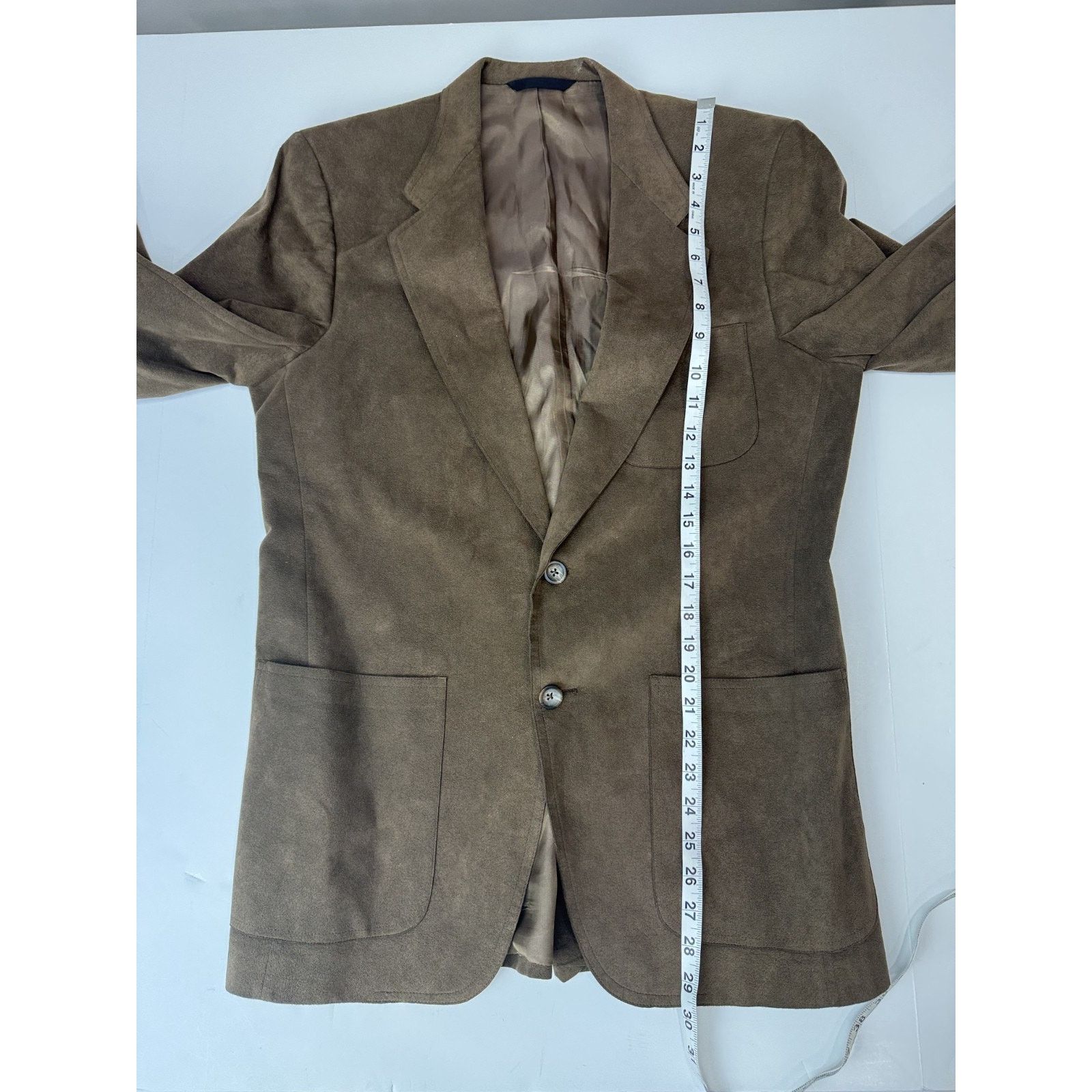 Other Vintage Marshall Field & Company Microsuede Blazer Brown 42 Size 42R - 4 Thumbnail