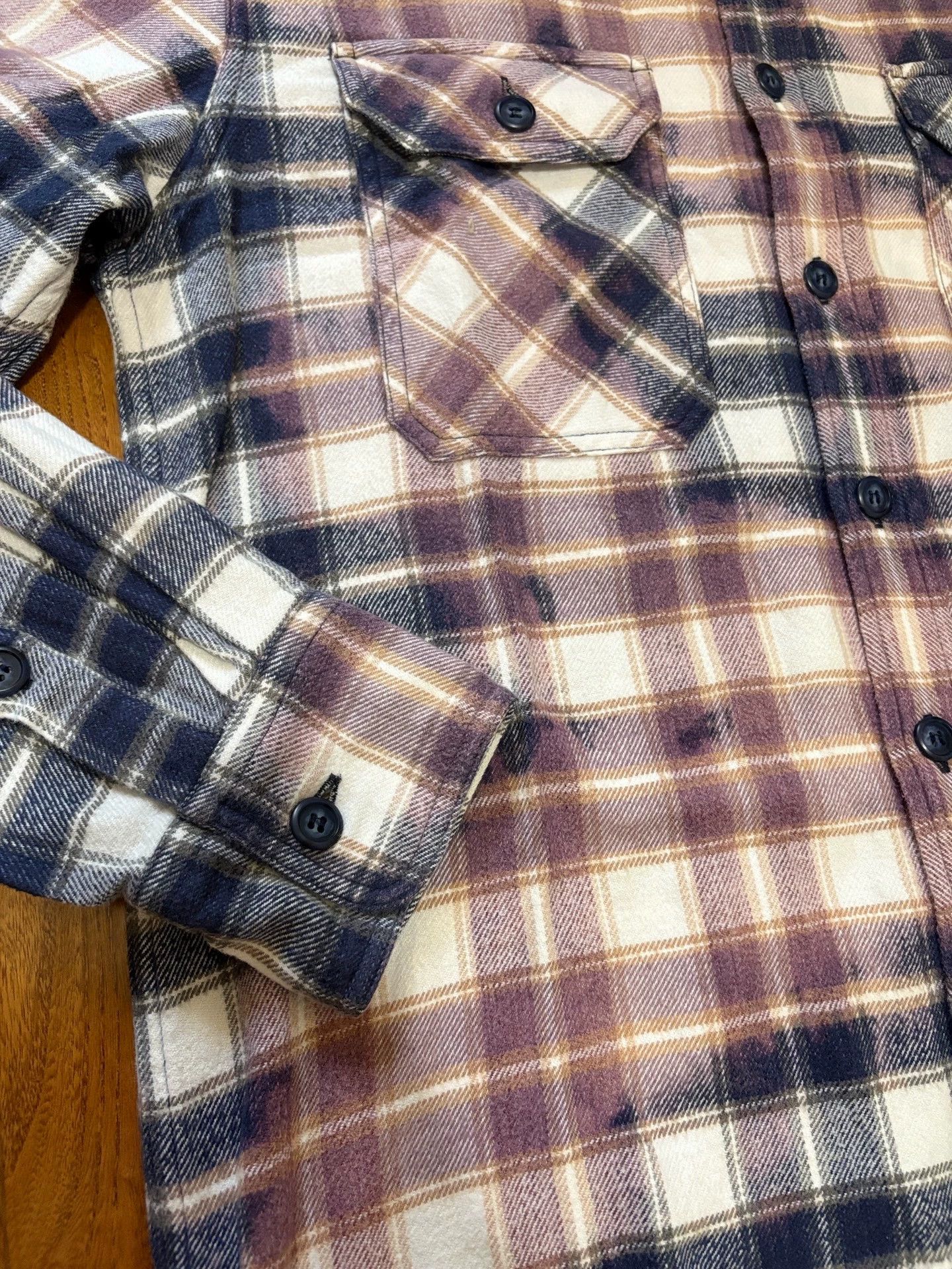 Descente DESC MOSS CHECK Tie-Dye LS Shirt Worn Once New (45/54/69/72) Size US S / EU 44-46 / 1 - 4 Thumbnail