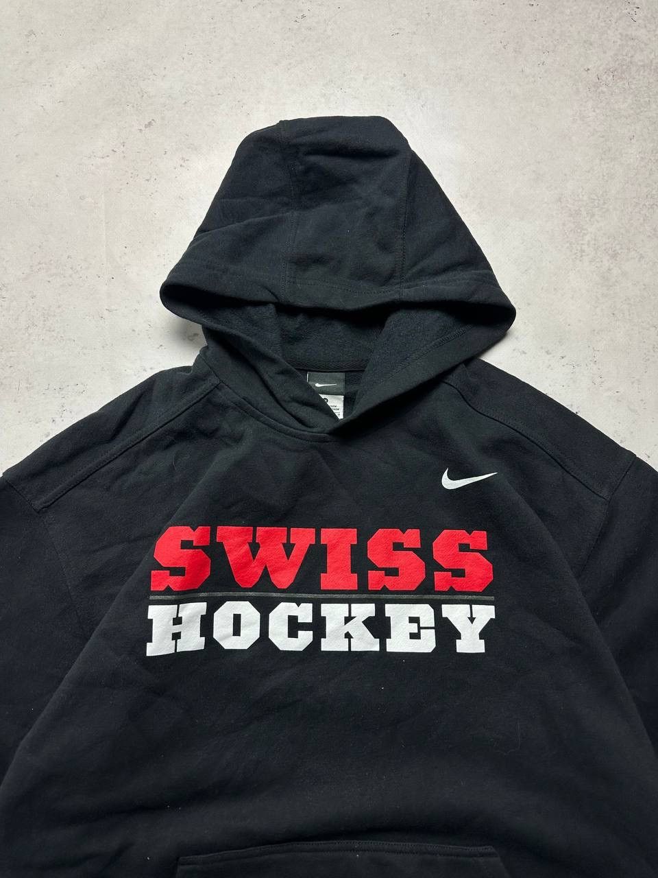 Nike Vintage Nike Swiss Hockey Boxy Hoodie Y2K M Size US M / EU 48-50 / 2 - 4 Thumbnail
