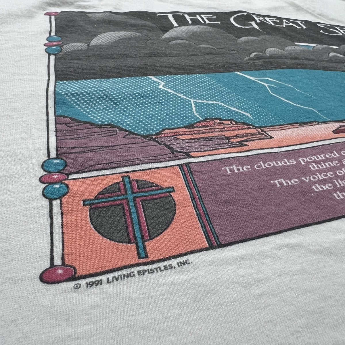 Vintage 90s Tribe of Judah Jesus God Holy Bible Living Epistles 2XL Size US XXL / EU 58 / 5 - 9 Thumbnail