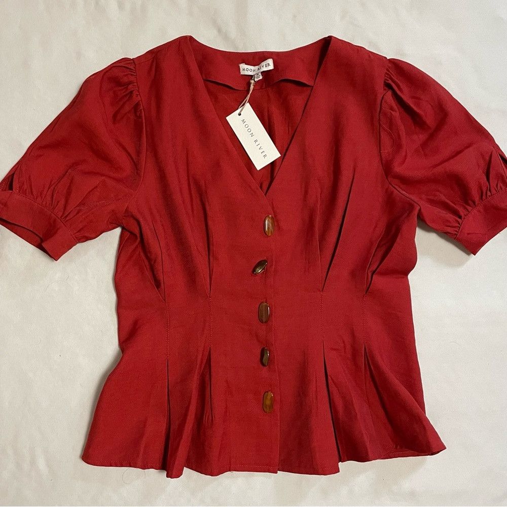 Other NWT New Moon River Short Sleeve Beads Button Jacket Size M Size M / US 6-8 / IT 42-44 - 5 Thumbnail