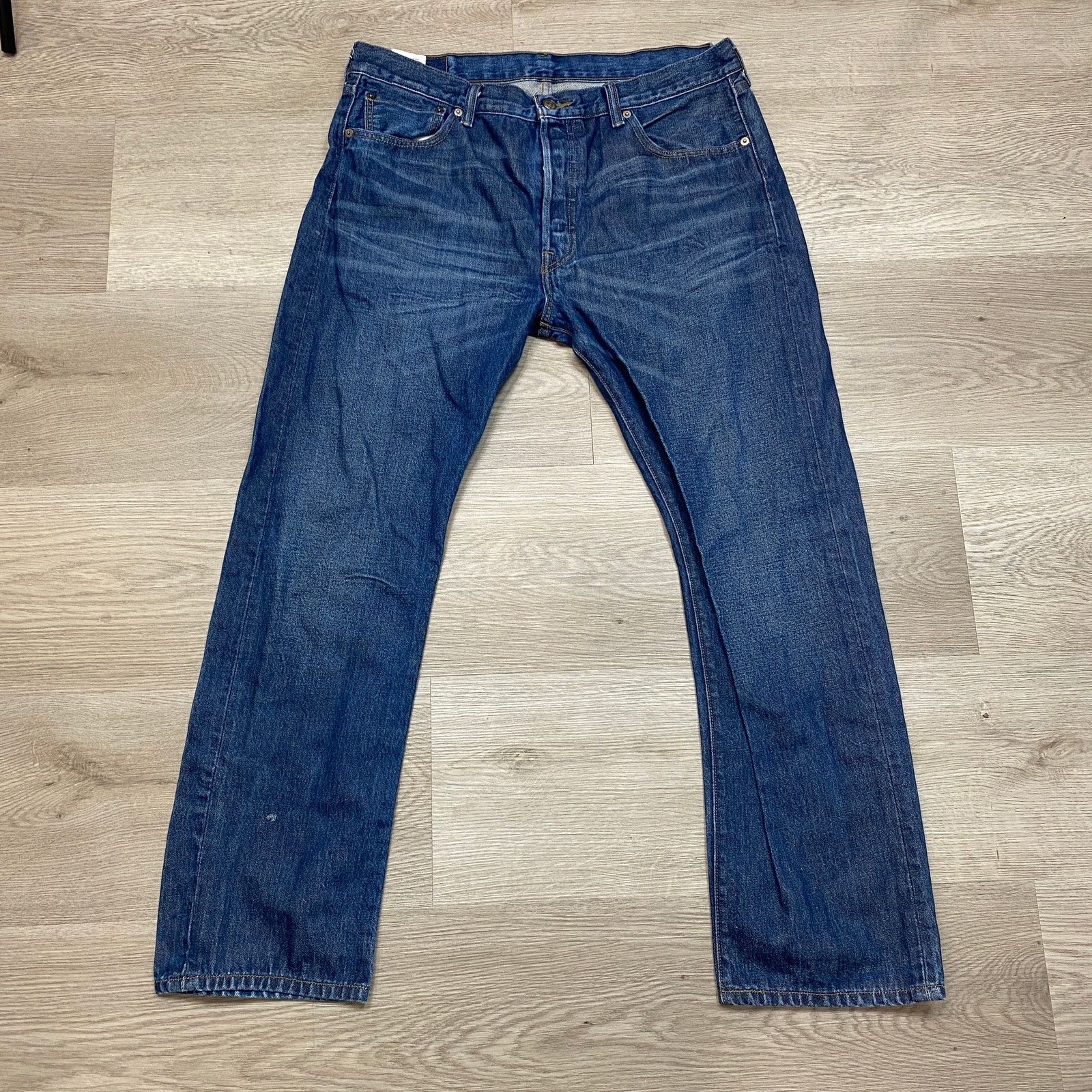 Levi's Levi's 501 Button Fly Straight Leg Jeans Men's 36x30 Size US 36 / EU 52 - 4 Thumbnail